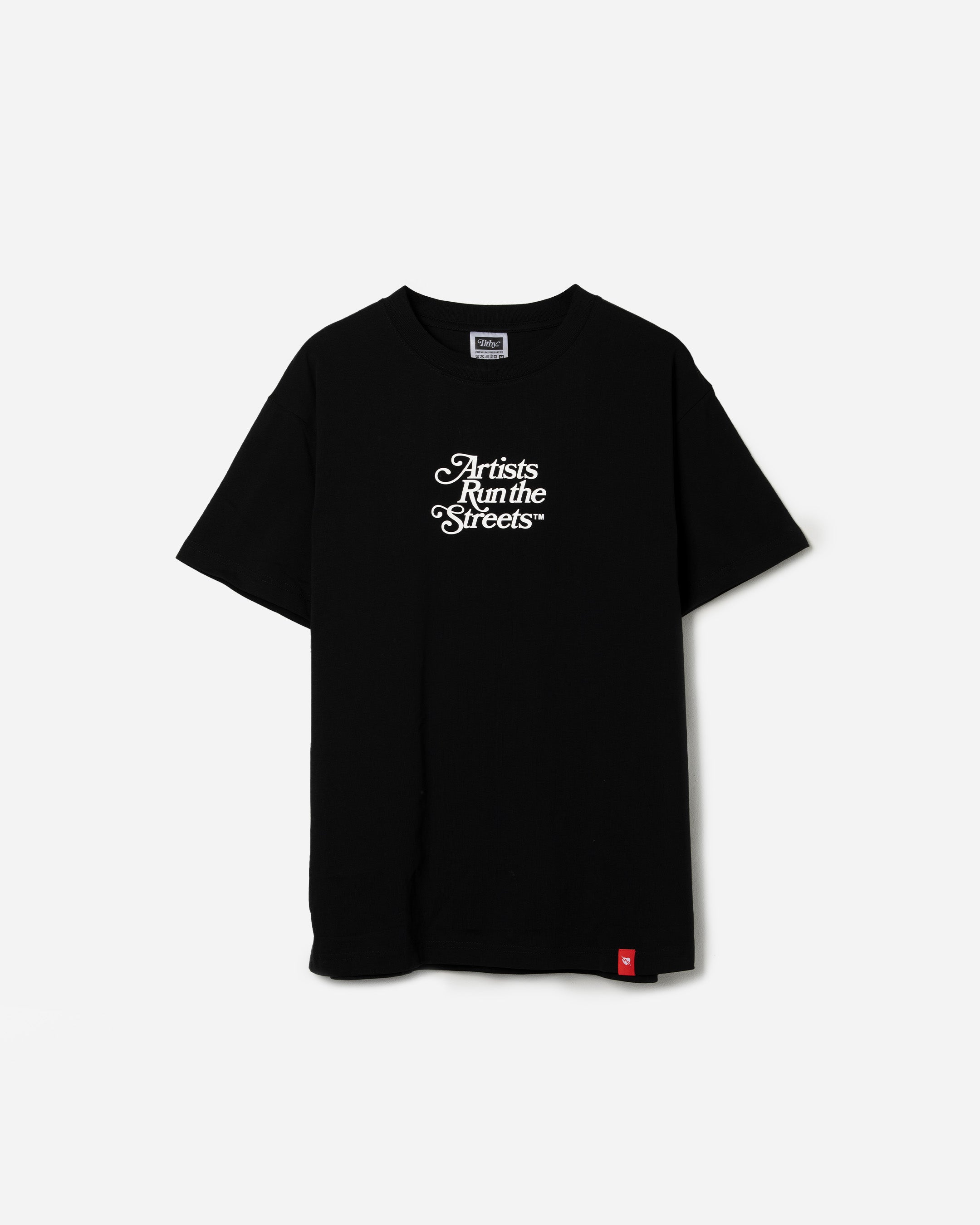 Artists Run The Streets™ 3D Silicone Print T-Shirt (Black)