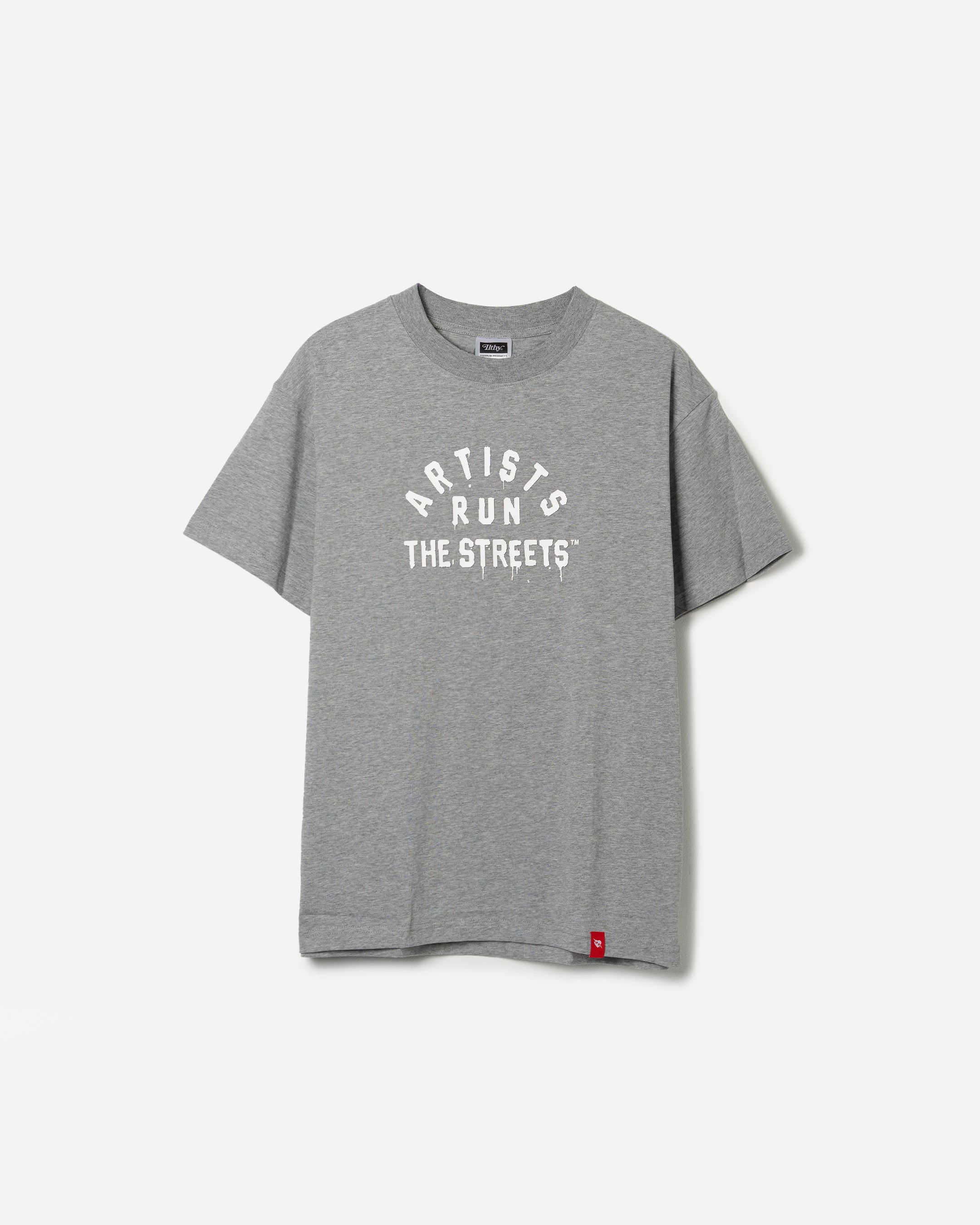 Artists Run The Streets™ 3D Silicone Print T-Shirt (Gray)