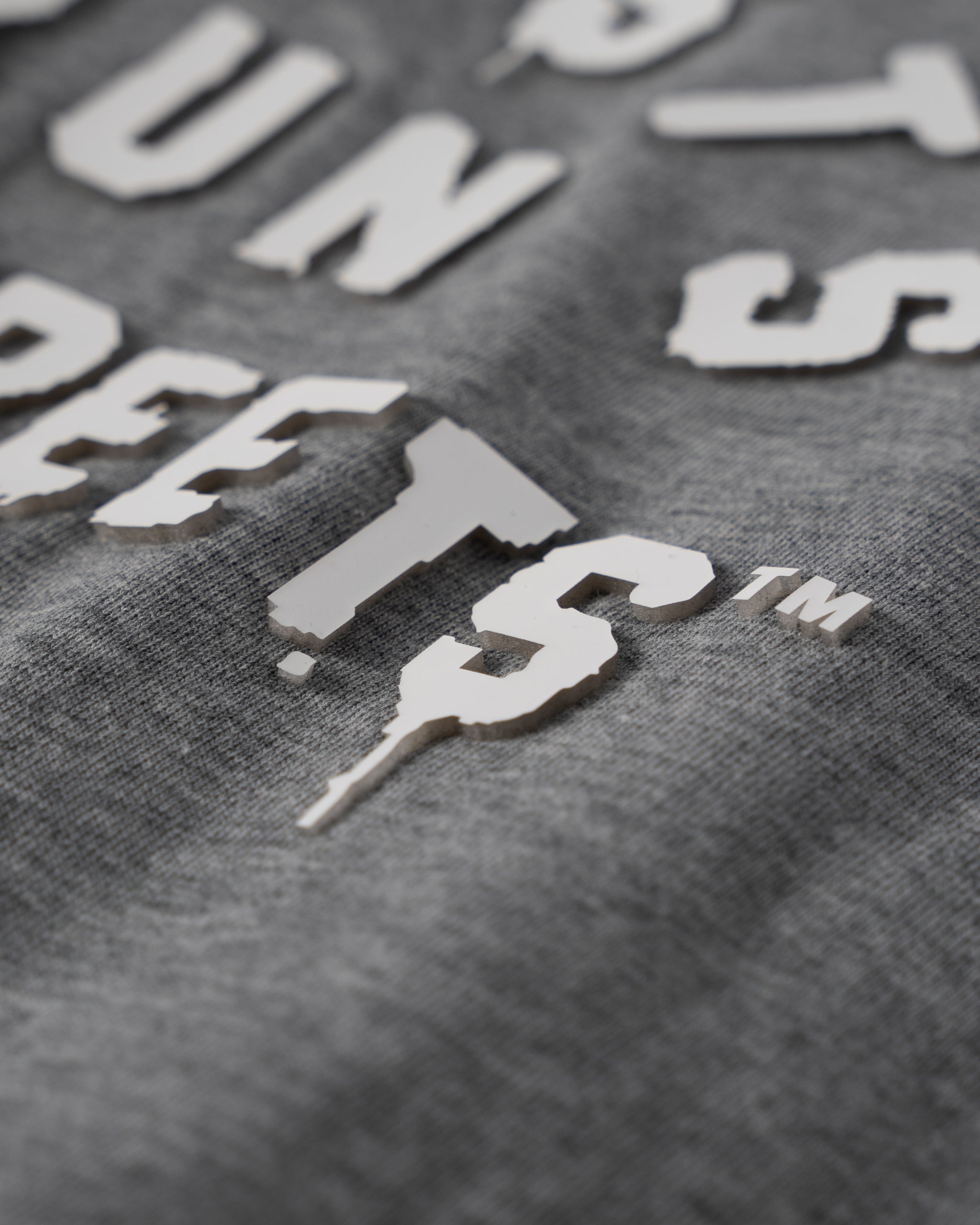 Artists Run The Streets™  3D Silicone Print T-Shirt (Gray)
