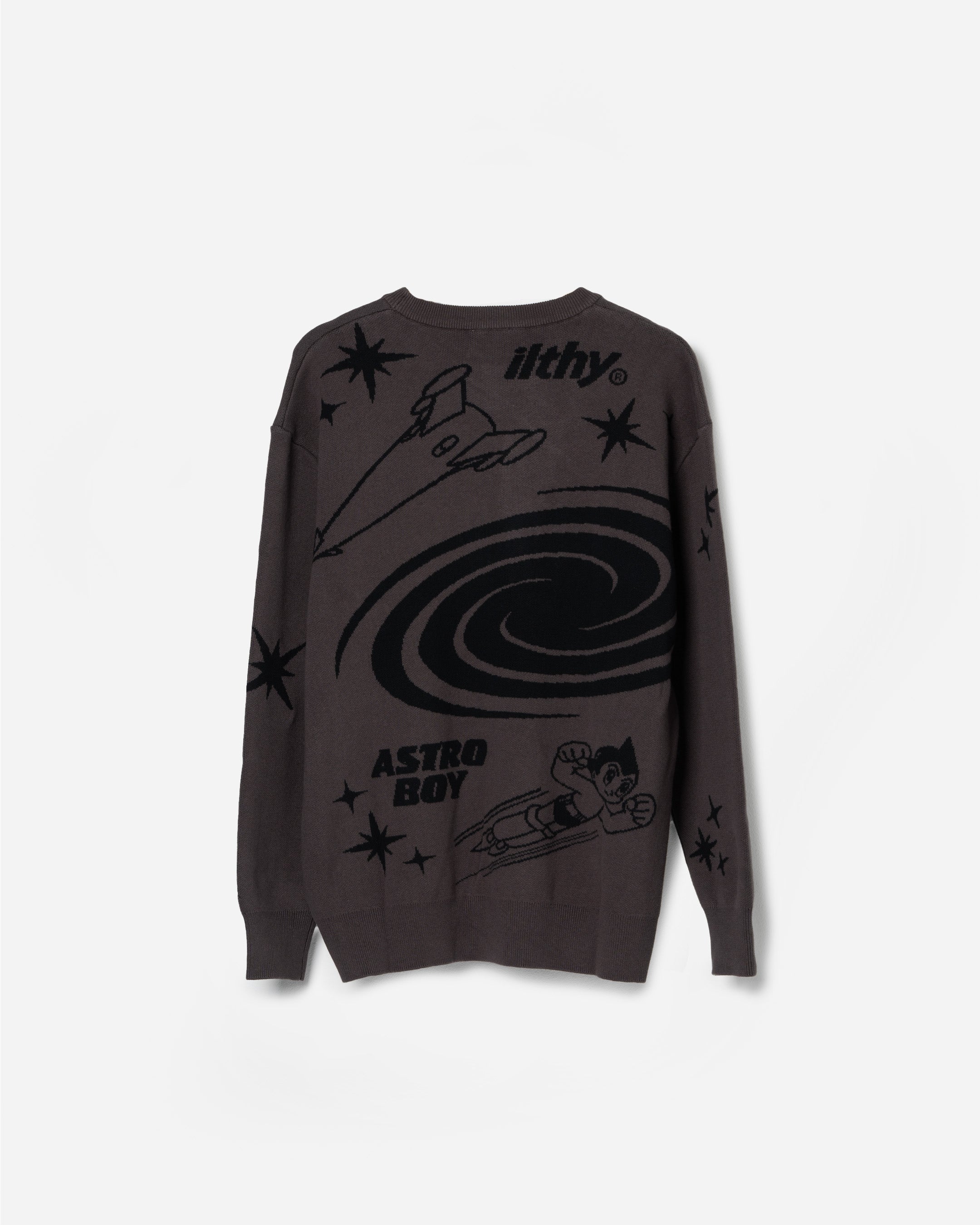 ILTHY® for Astro Boy Jacquard Knit Sweater (Gray)