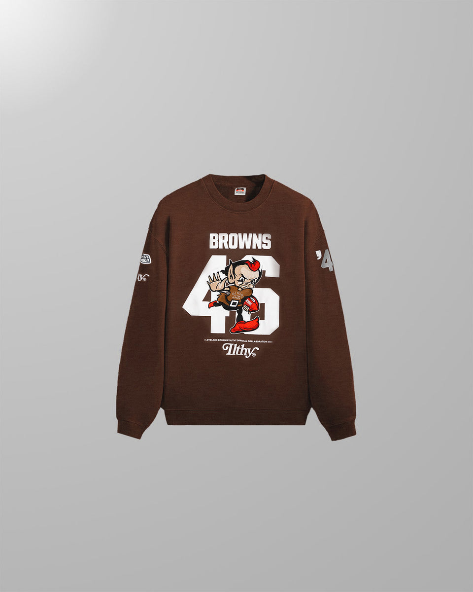 ILTHY® x BROWNS® Embroidered ELF Crewneck (Brown)