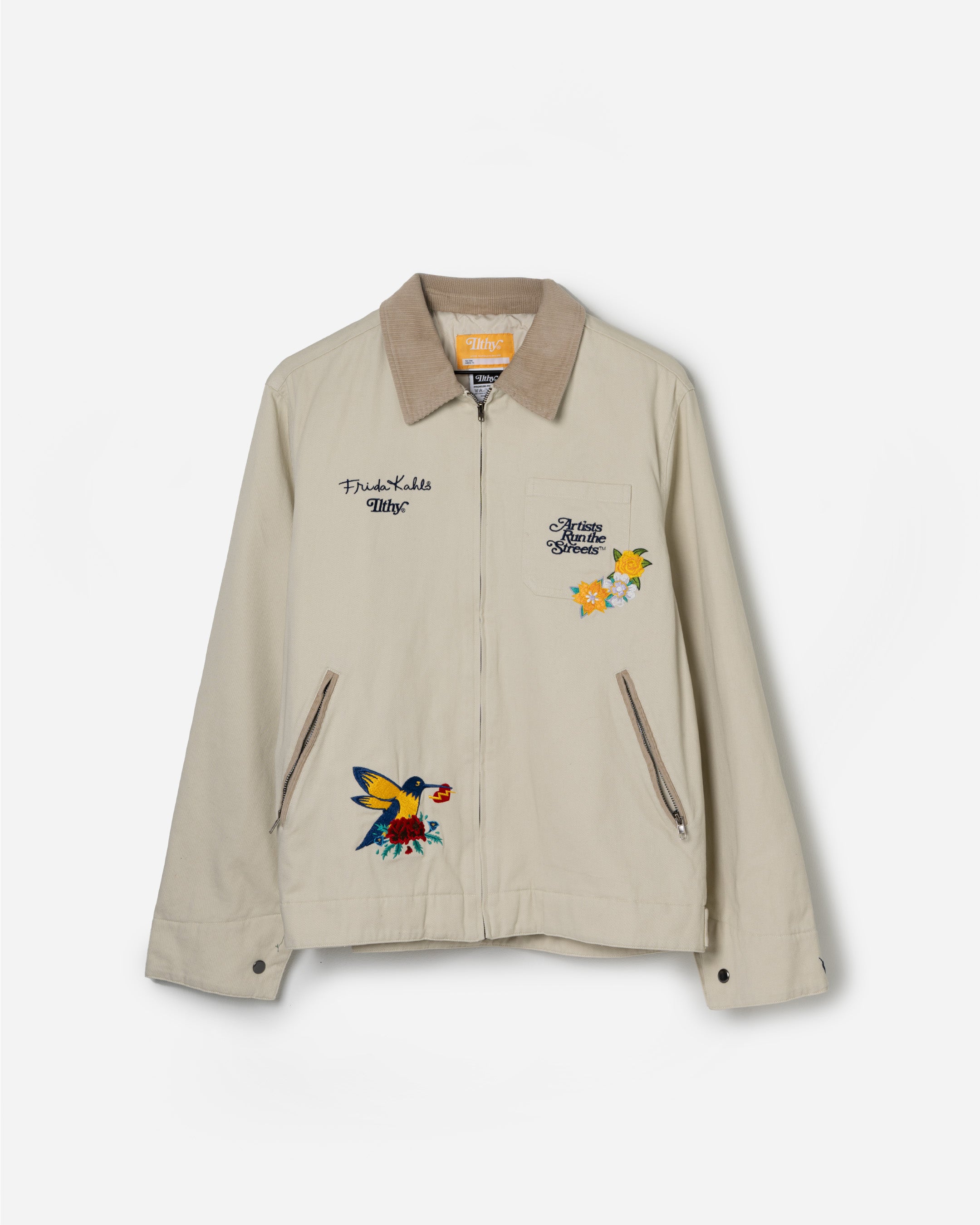 Frida Kahlo Artists Run the Streets™ Cream Work Jacket (Pre-Order)