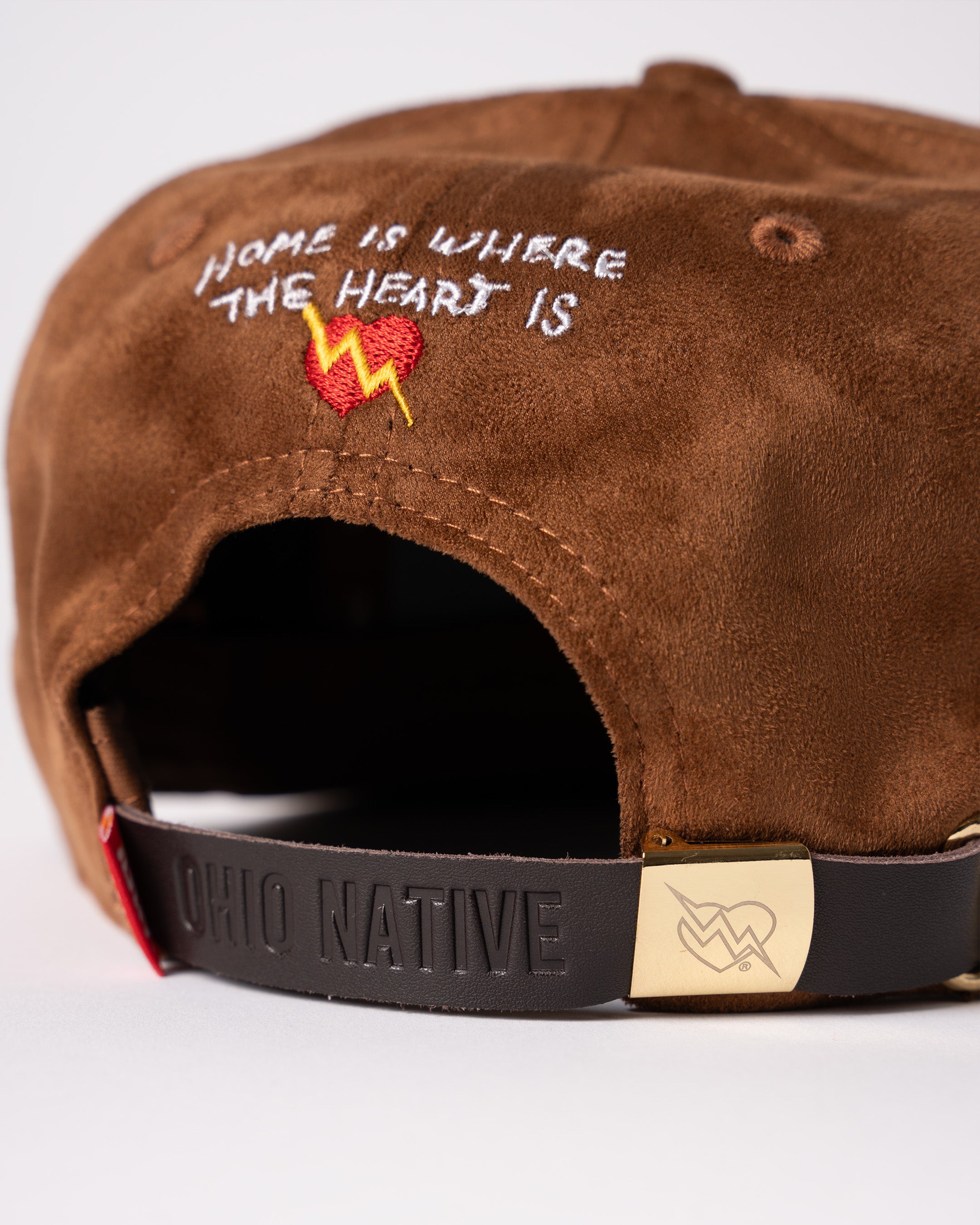 ILTHY® Ohio Script Suede Cap (Brown)