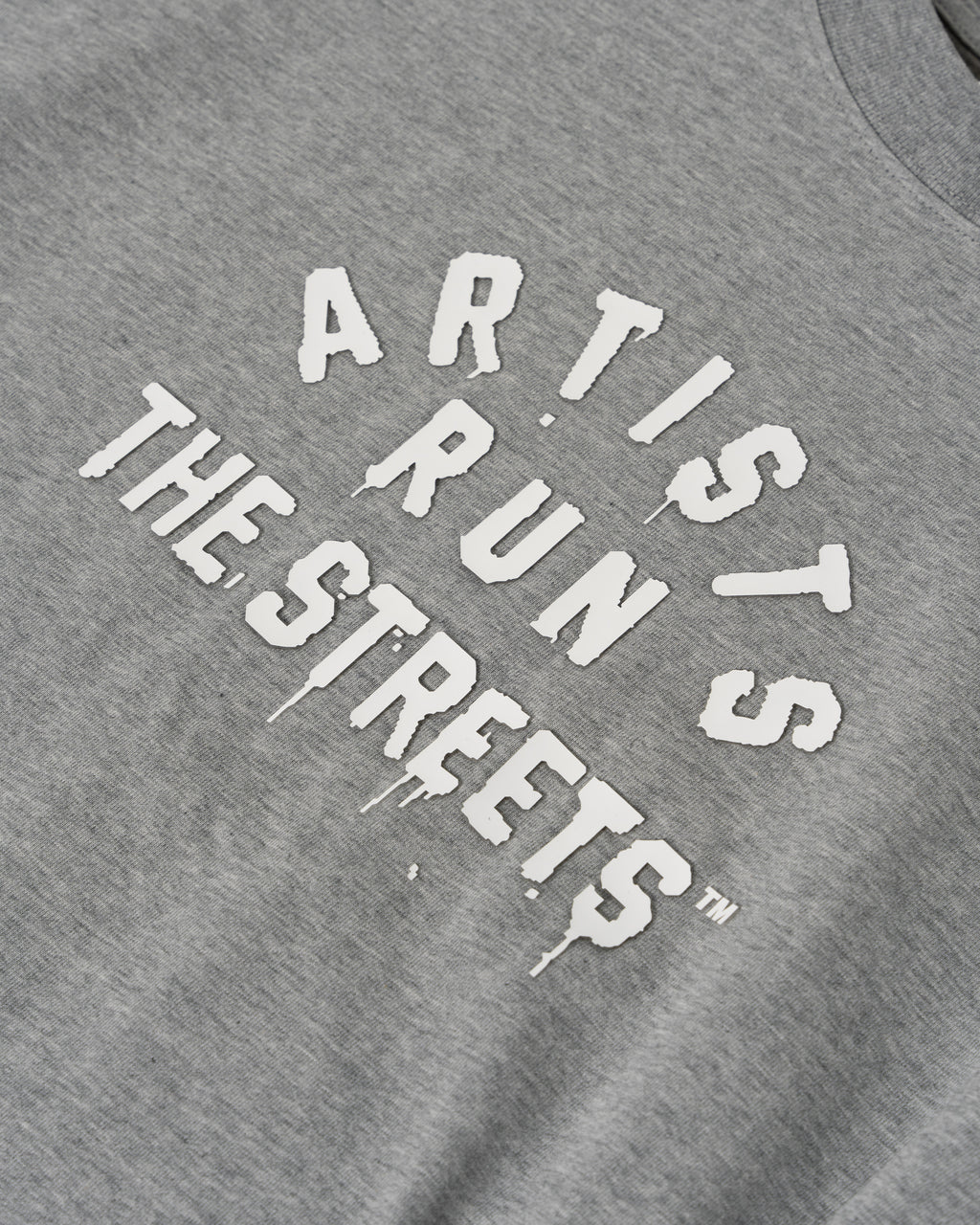 Artists Run The Streets™  3D Silicone Print T-Shirt (Gray)