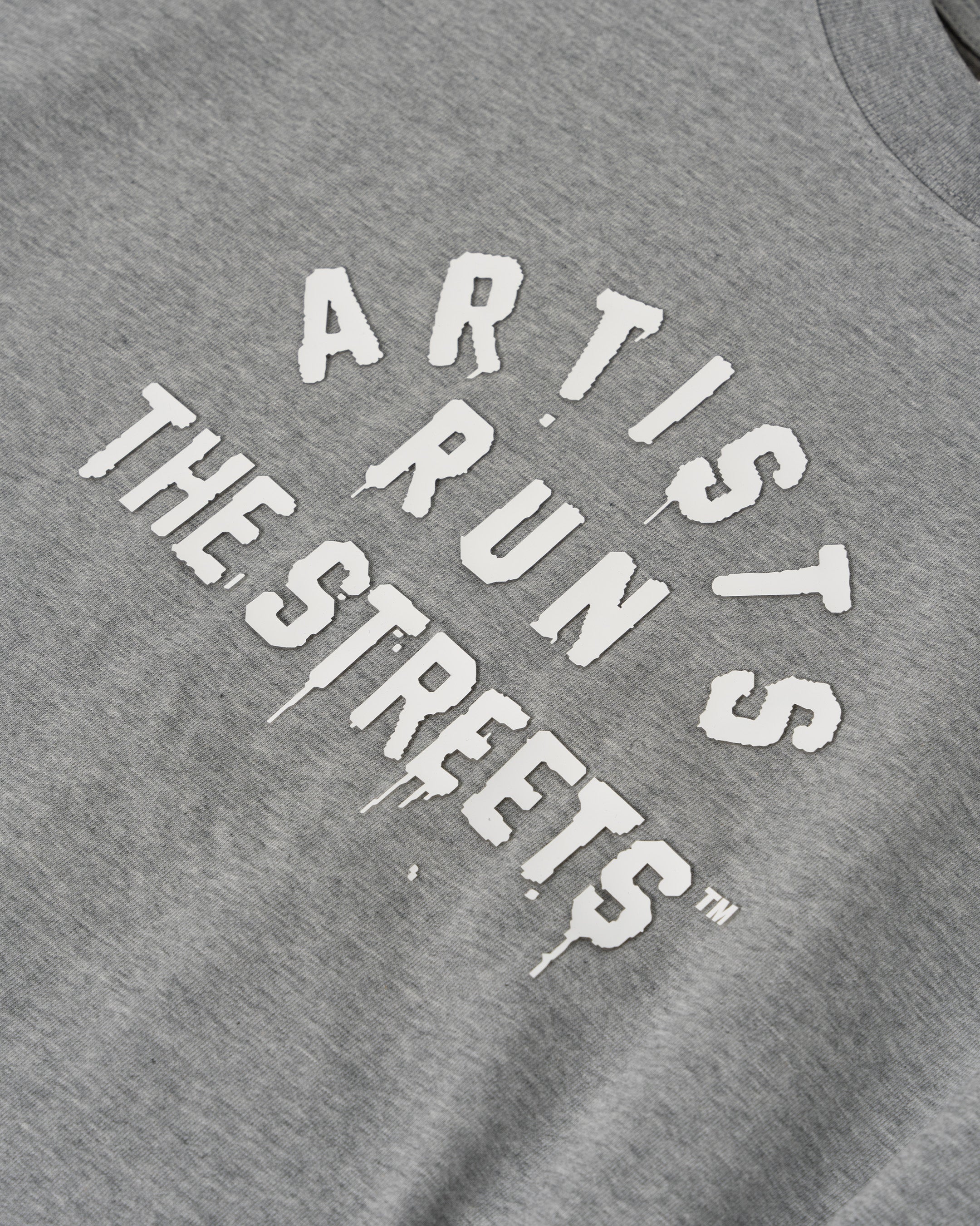 Artists Run The Streets™  3D Silicone Print T-Shirt (Gray)