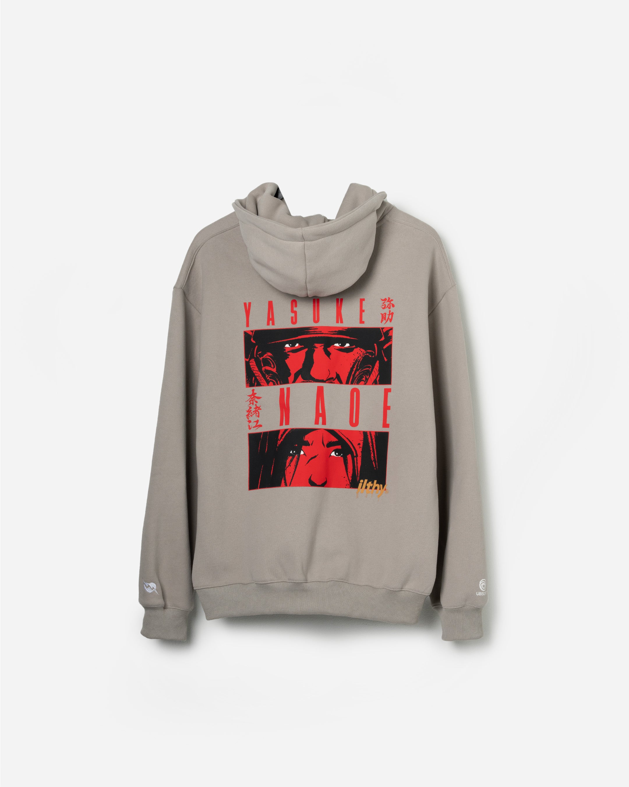 ILTHY® x Assassin’s Creed Shadows Yasuke & Naoe Stone Zip-Up Hoodie