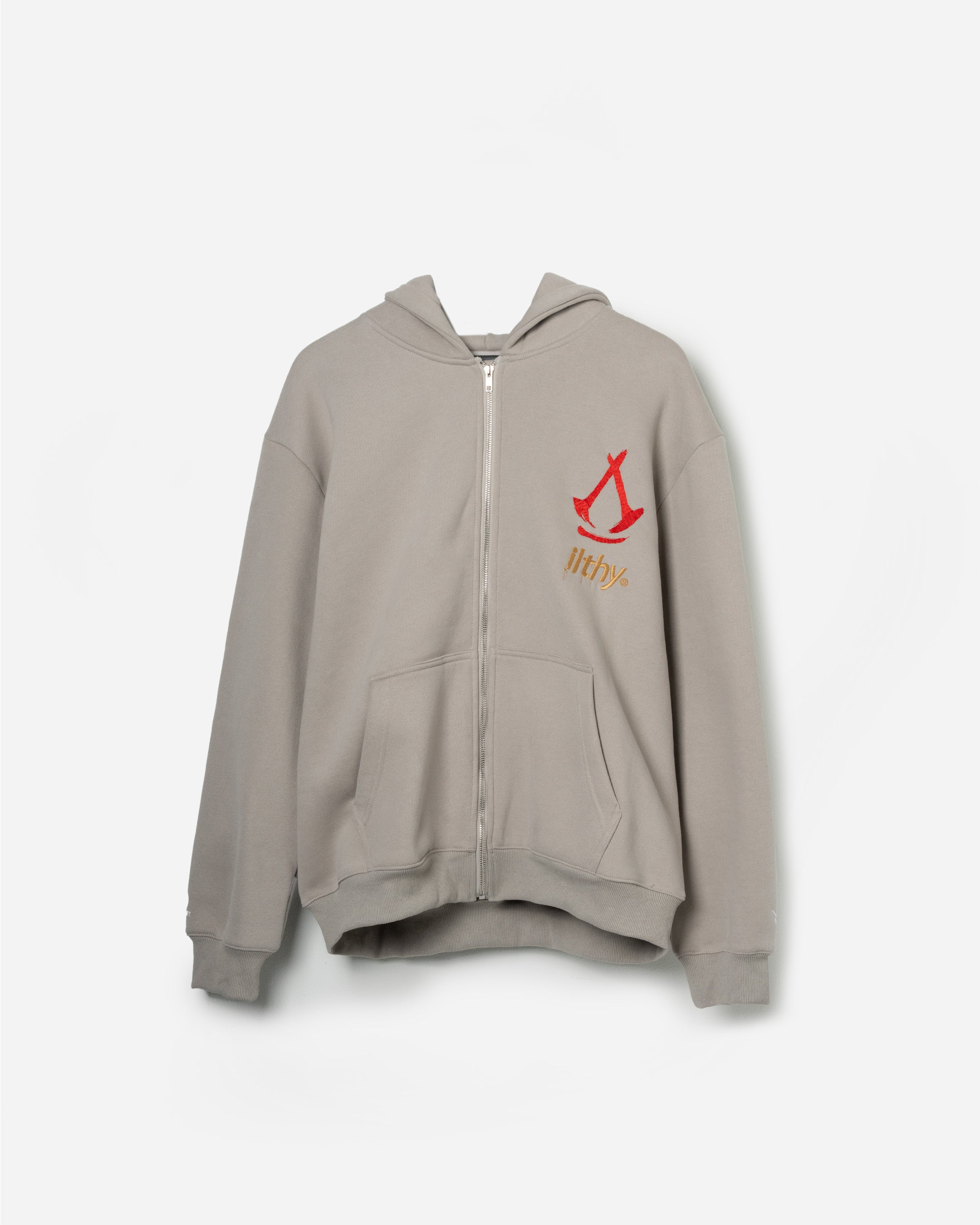 ILTHY® x Assassin’s Creed Shadows Yasuke & Naoe Stone Zip-Up Hoodie