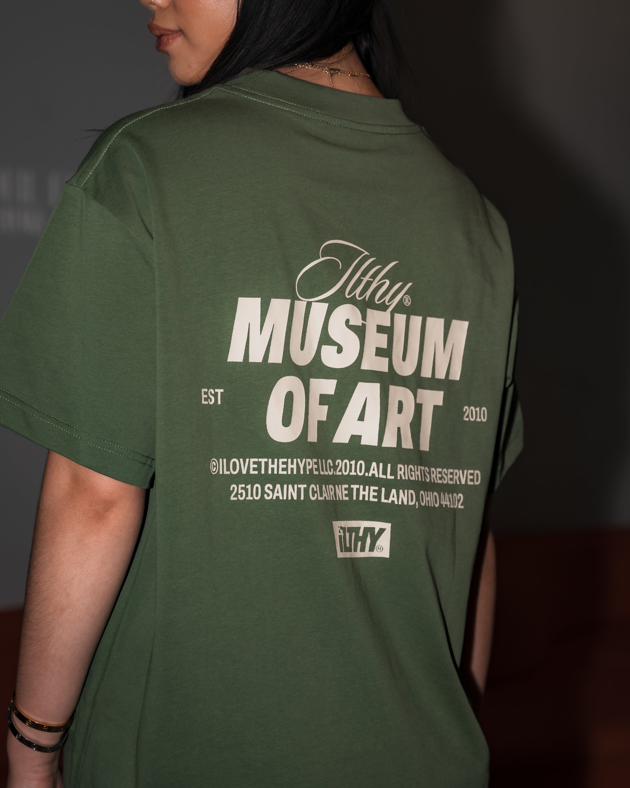 ILTHY® Museum of Art Heavy Weight Tee (Forrest Green)