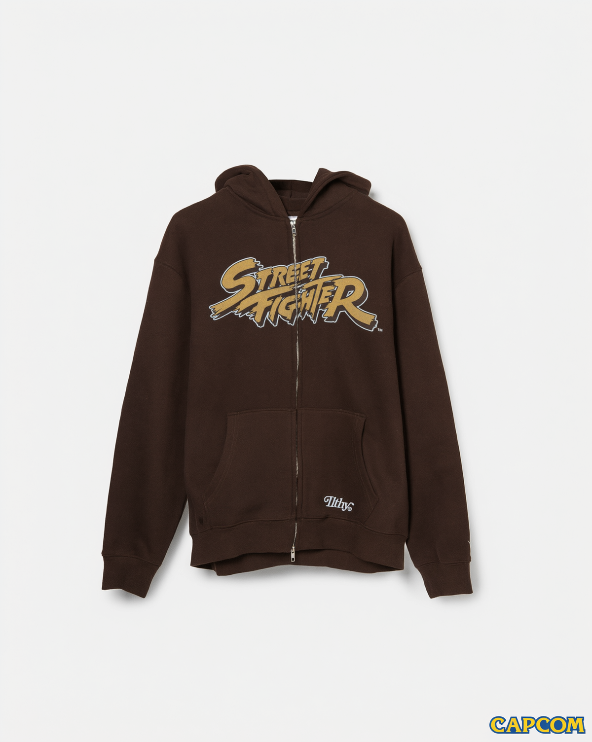 (PRE-ORDER) Street Fighter™ Zip Hoodie Ryu vs. Akuma (Brown)