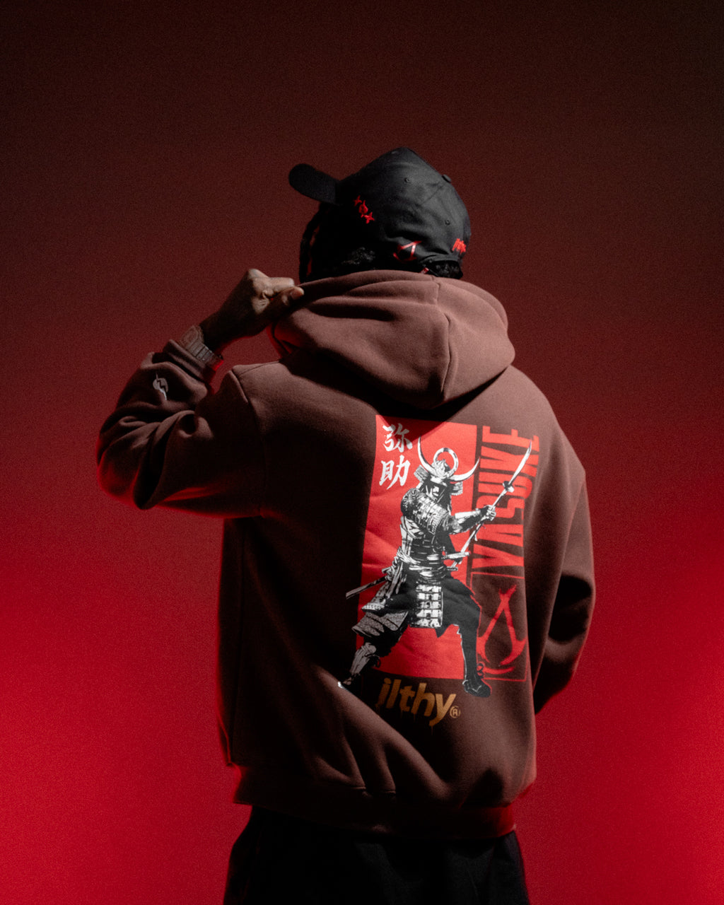 ILTHY® x Assassin’s Creed Shadows Yasuke Mocha Zip-Up Hoodie