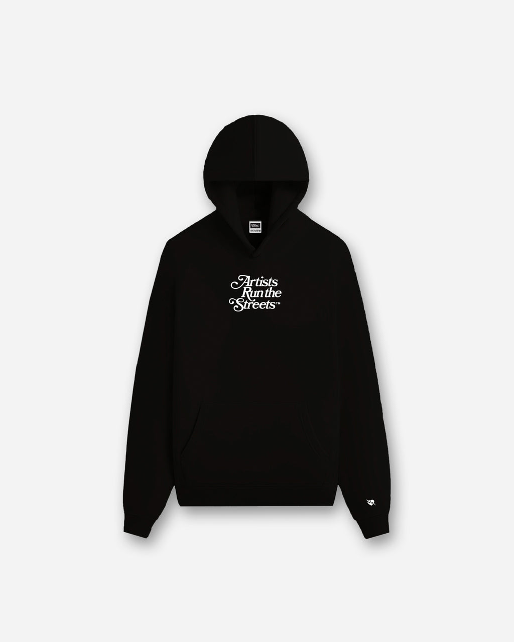Artists Run The Streets™  3D Silicone Print Heavy Hoodie (Black)