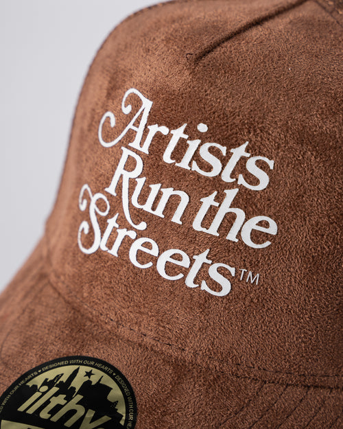 Artists Run the Streets™ Suede Trucker Cap (Brown)