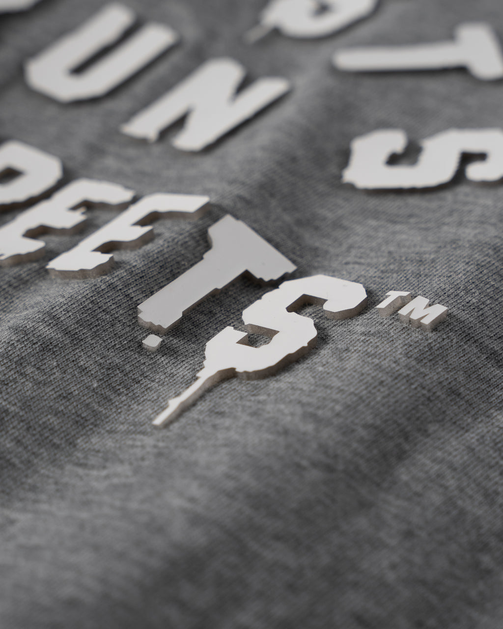 Artists Run The Streets™  3D Silicone Print T-Shirt (Gray)