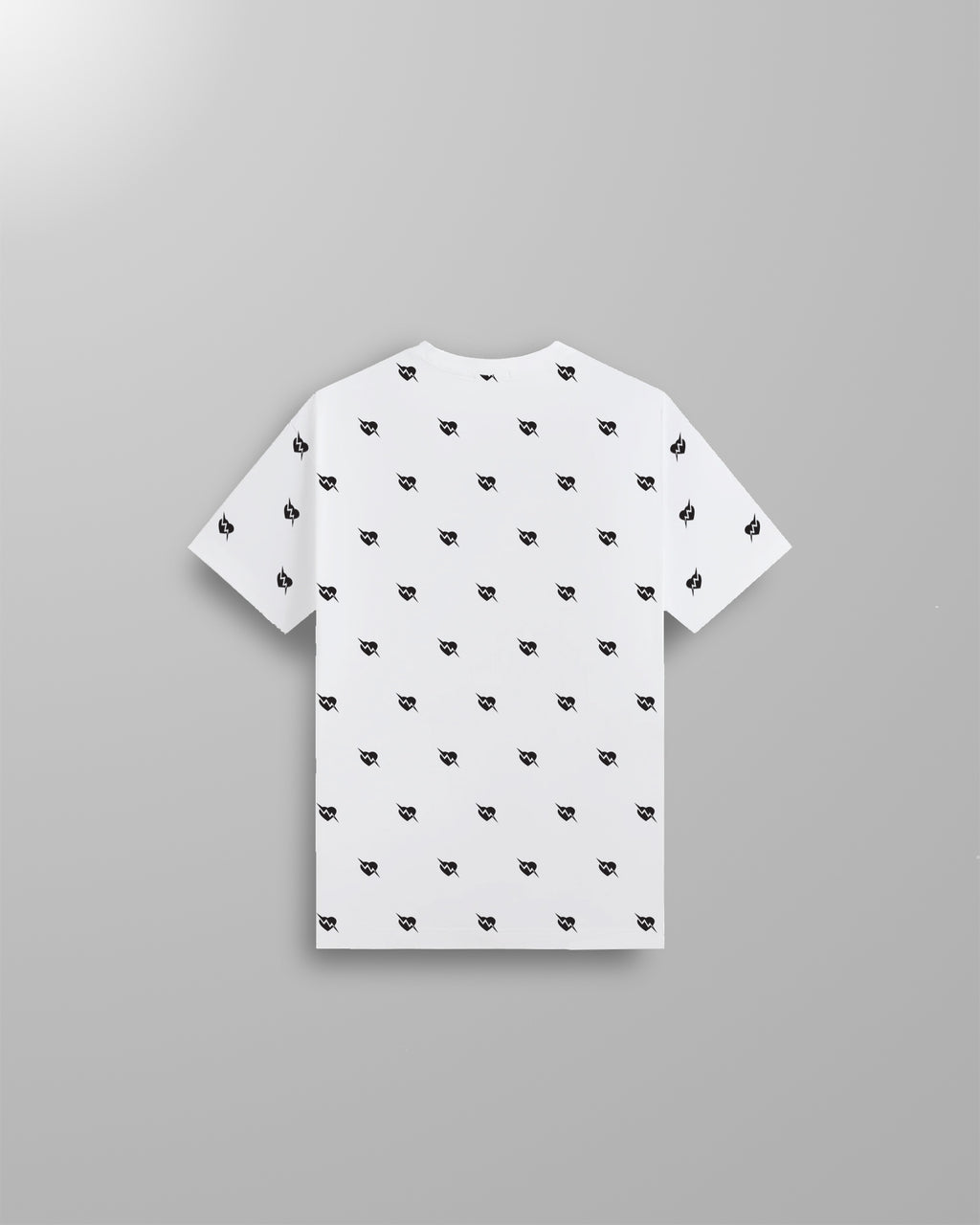 Polka Heart Heavyweight Puff Print T-Shirt (White)