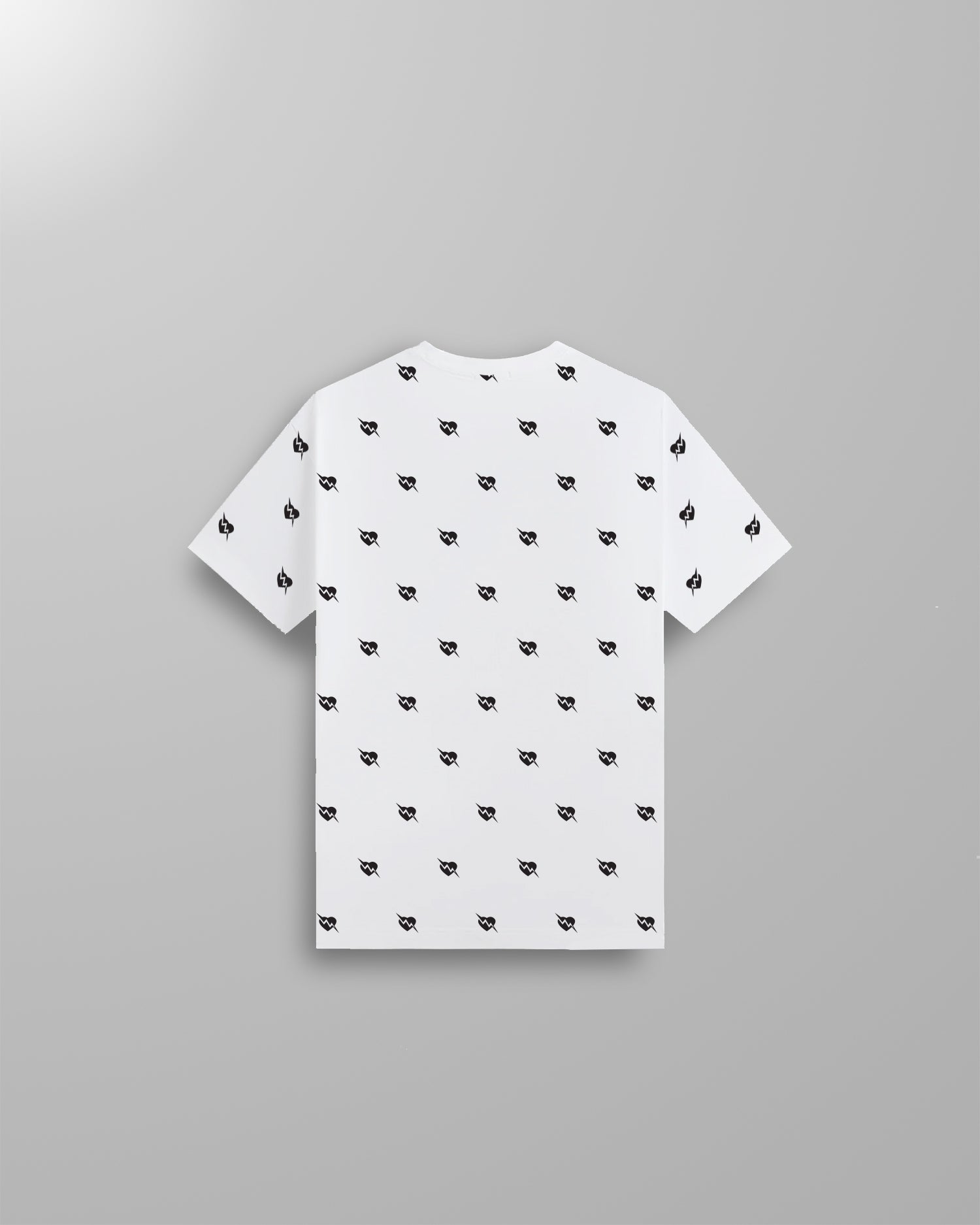Polka Heart Heavyweight Puff Print T-Shirt (White)