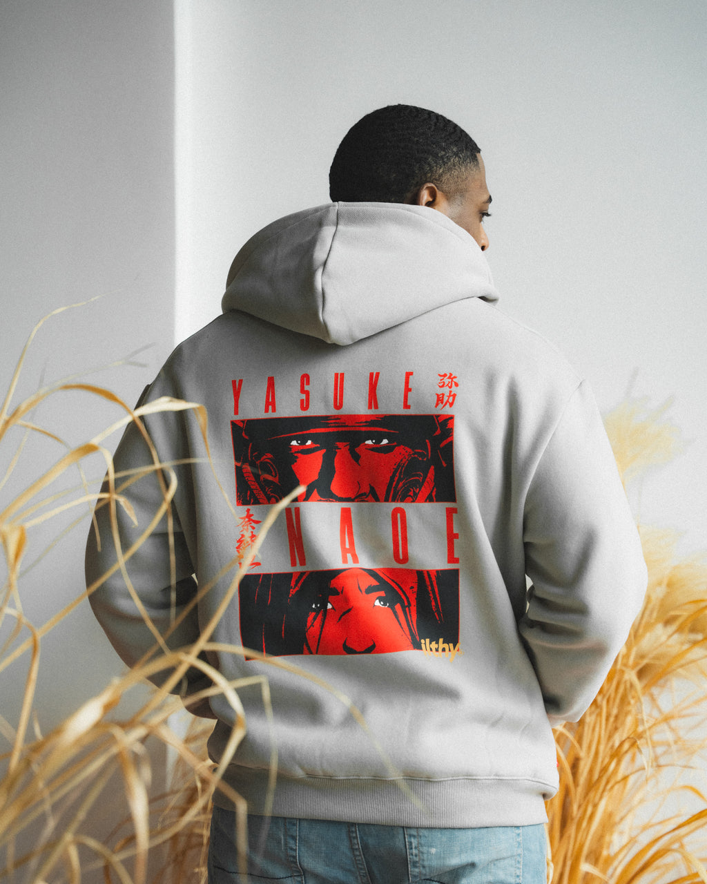 ILTHY® x Assassin’s Creed Shadows Yasuke & Naoe Stone Zip-Up Hoodie
