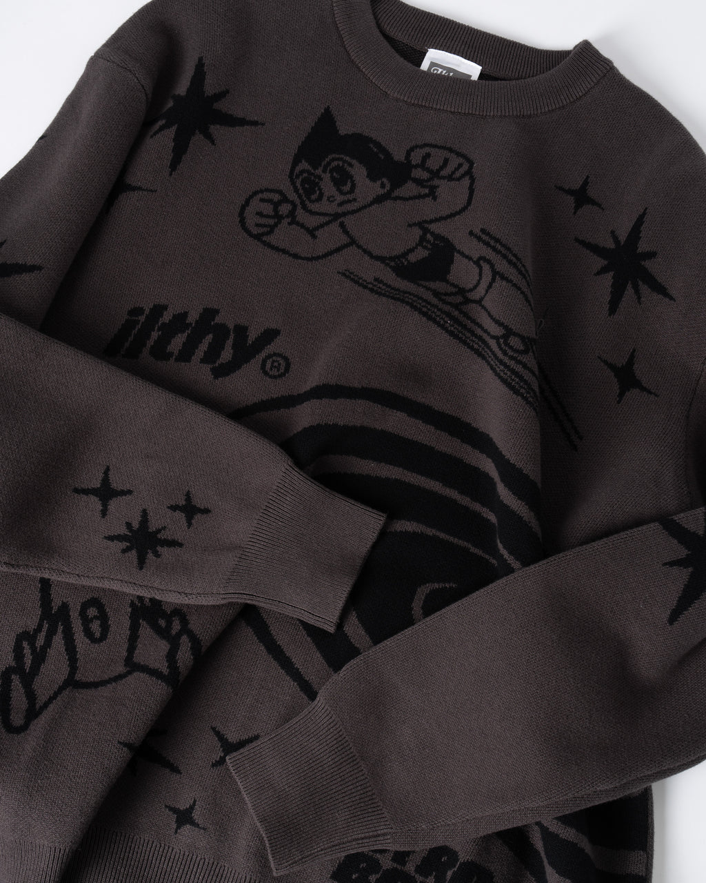 ILTHY® for Astro Boy Jacquard Knit Sweater (Gray)