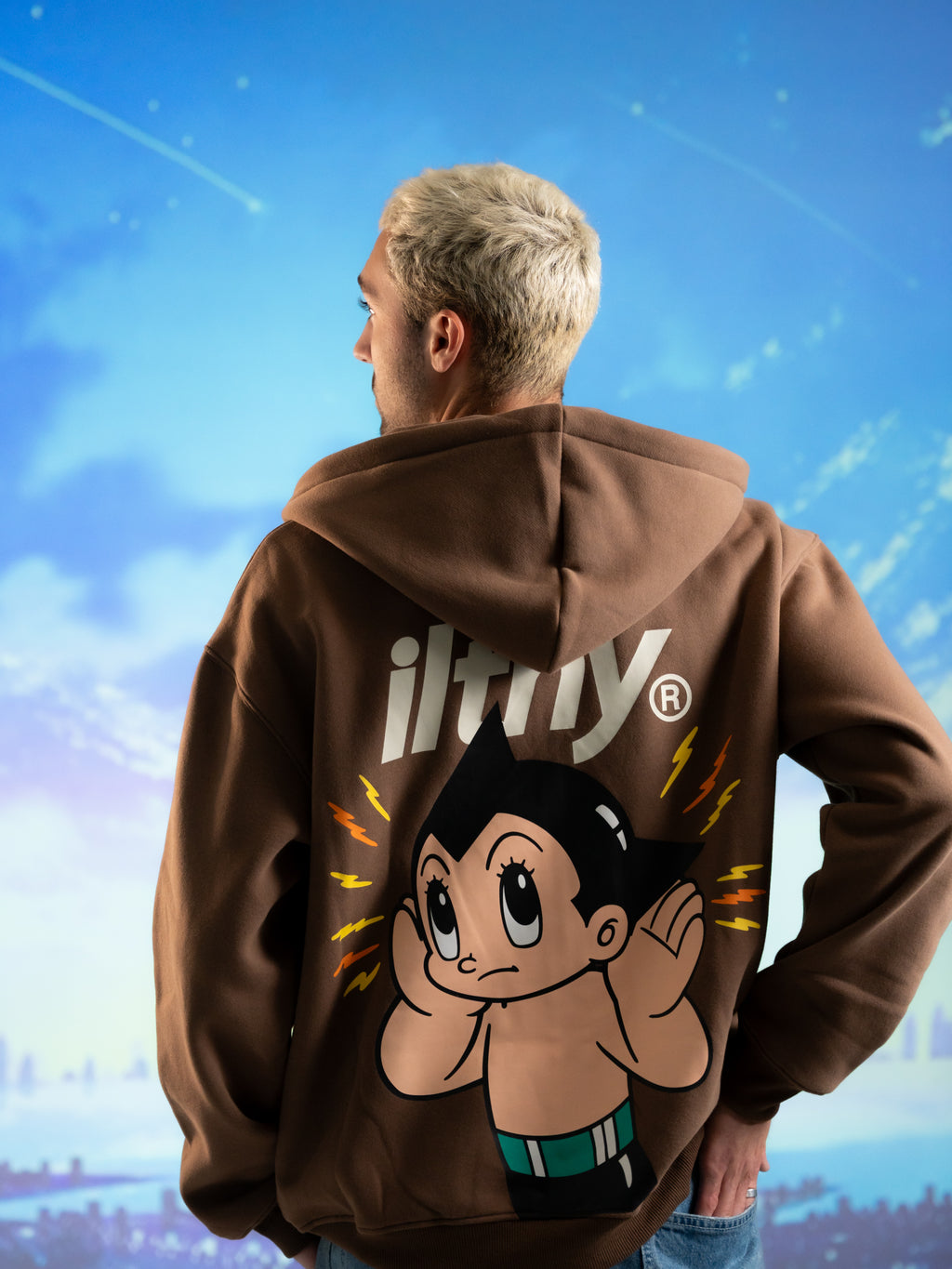 ILTHY® for Astro Boy Zip Hoodie (Brown)