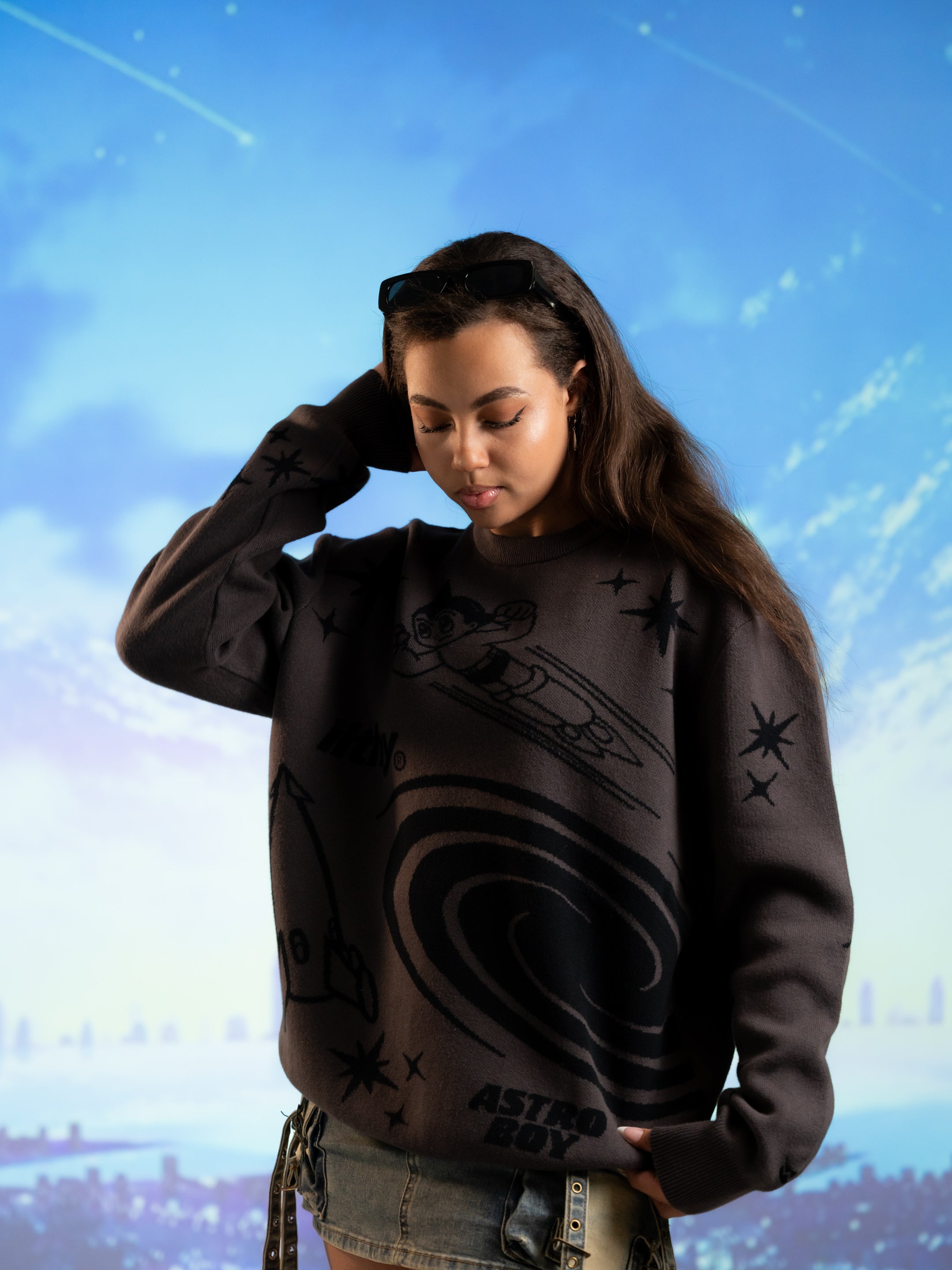 ILTHY® for Astro Boy Jacquard Knit Sweater (Gray)