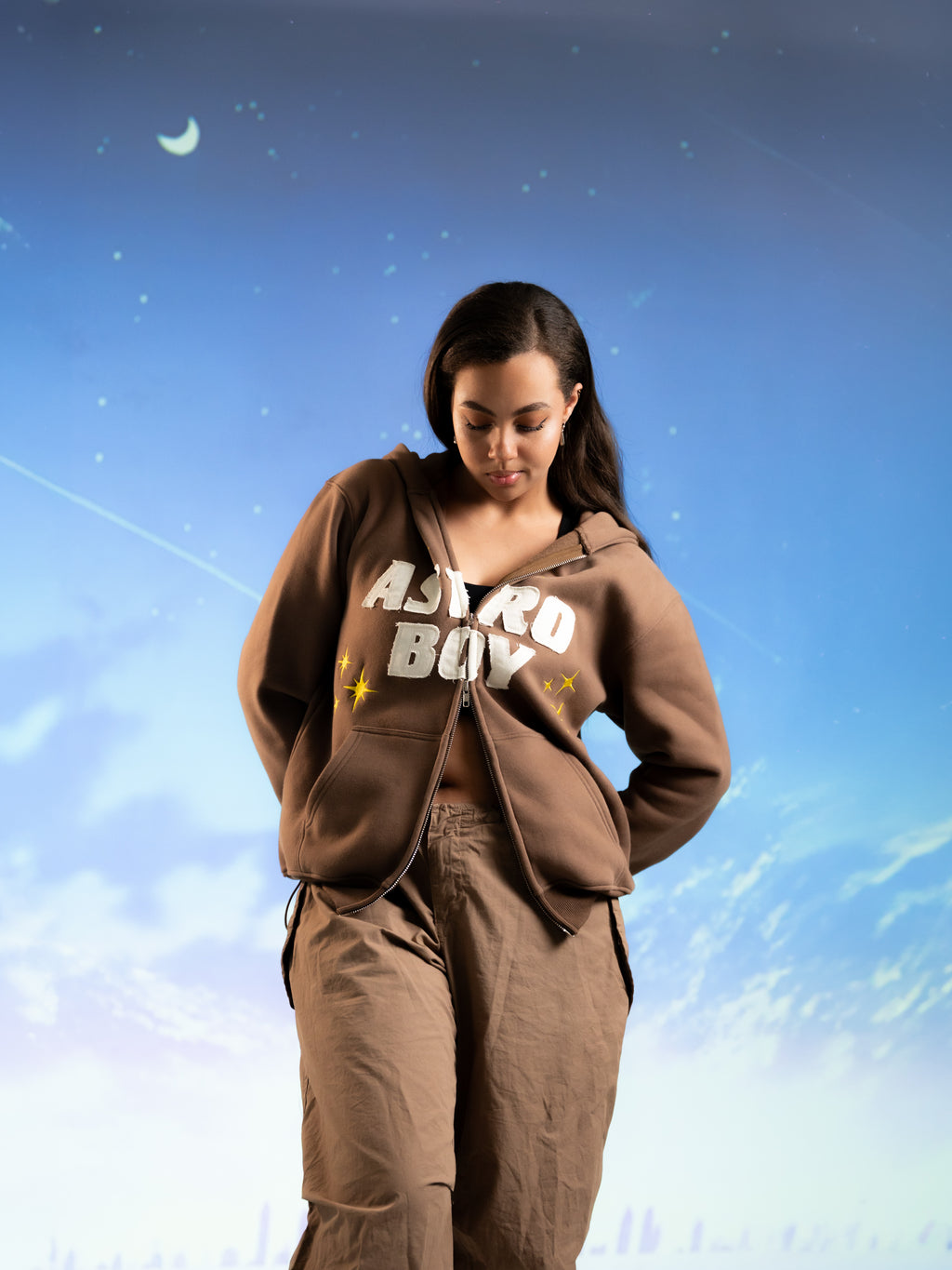ILTHY® for Astro Boy Zip Hoodie (Brown)