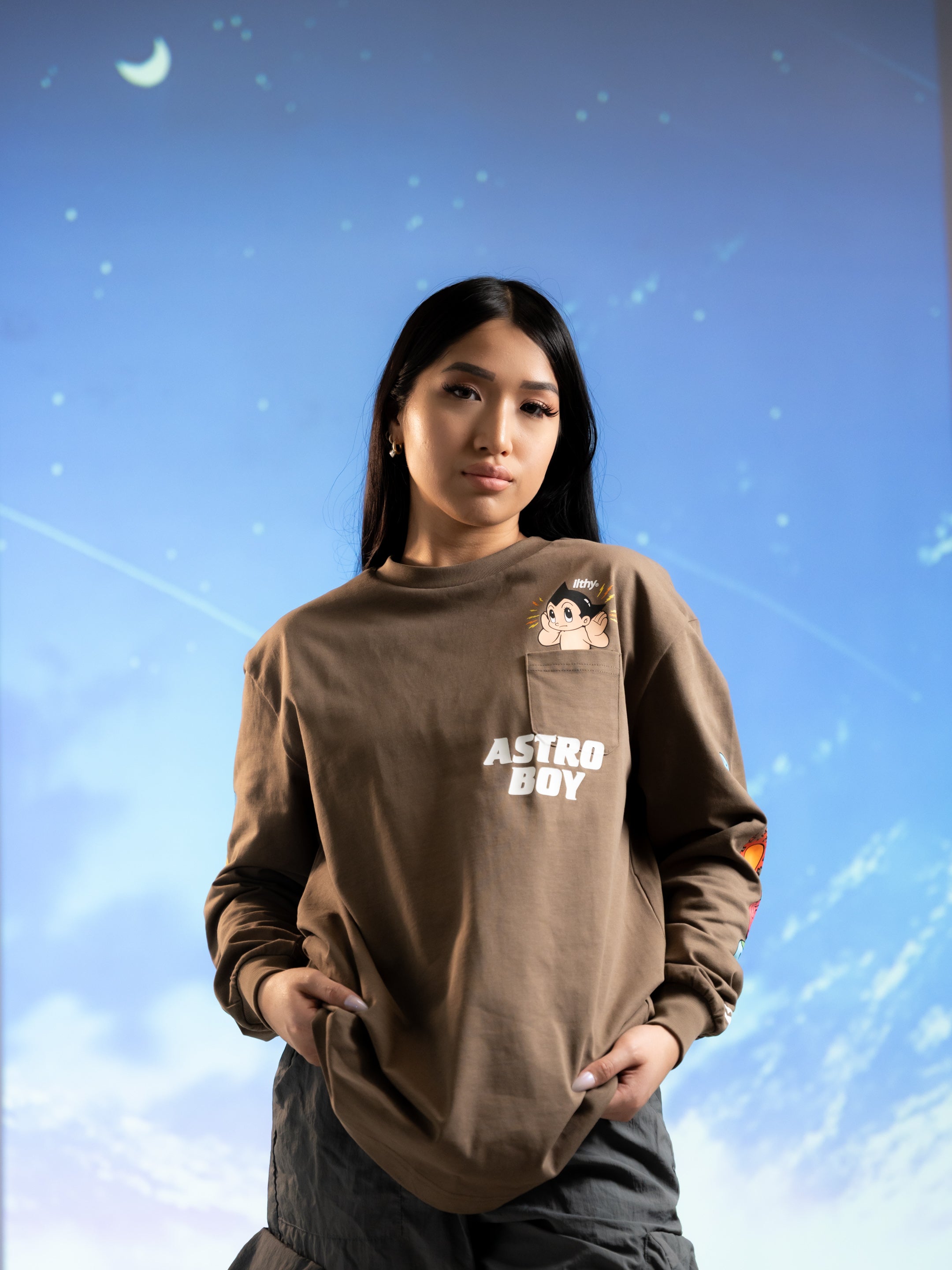 ILTHY® for Astro Boy Long Sleeve Tee (Brown)
