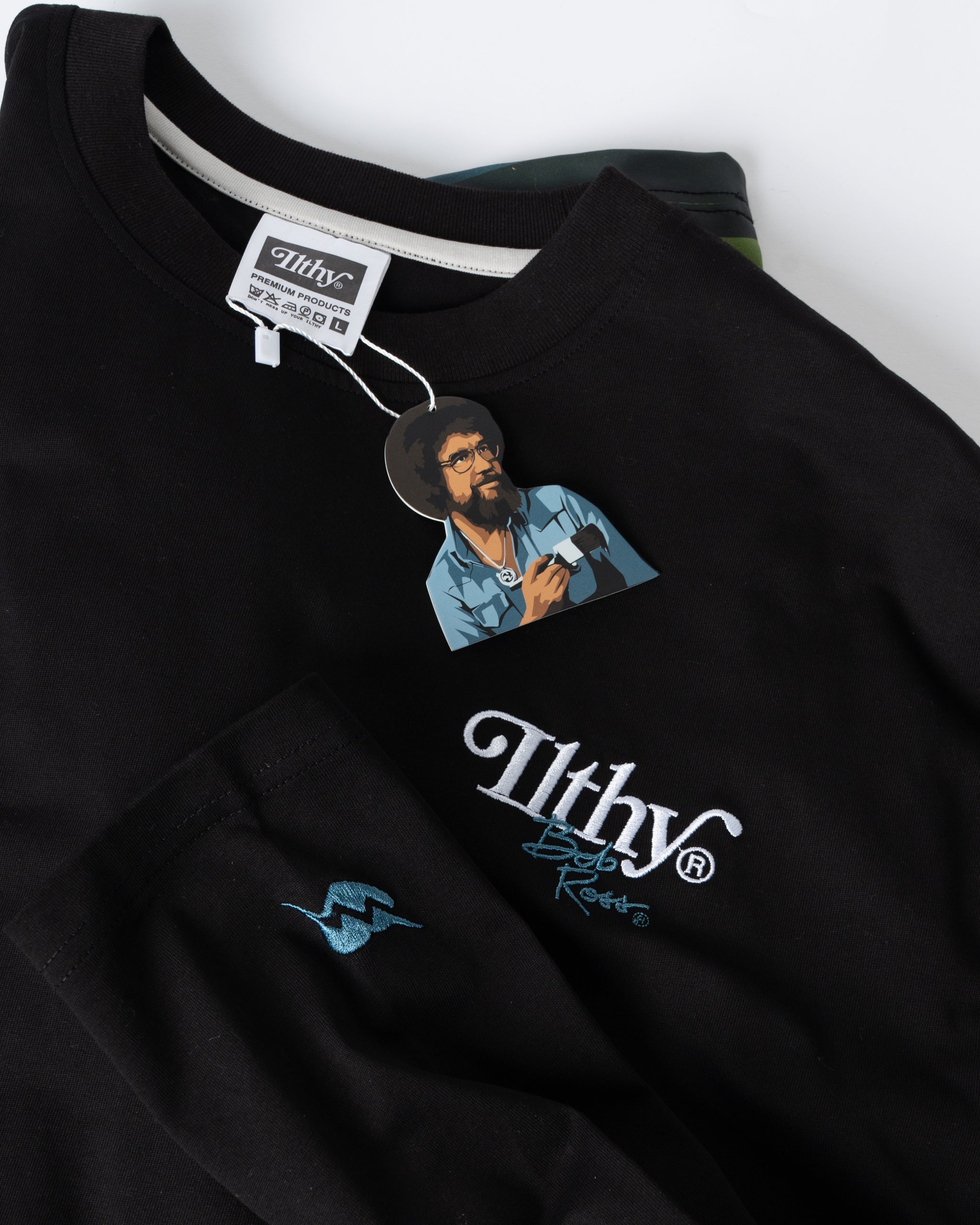 ILTHY® for Bob Ross Long Sleeve Tee (Black)