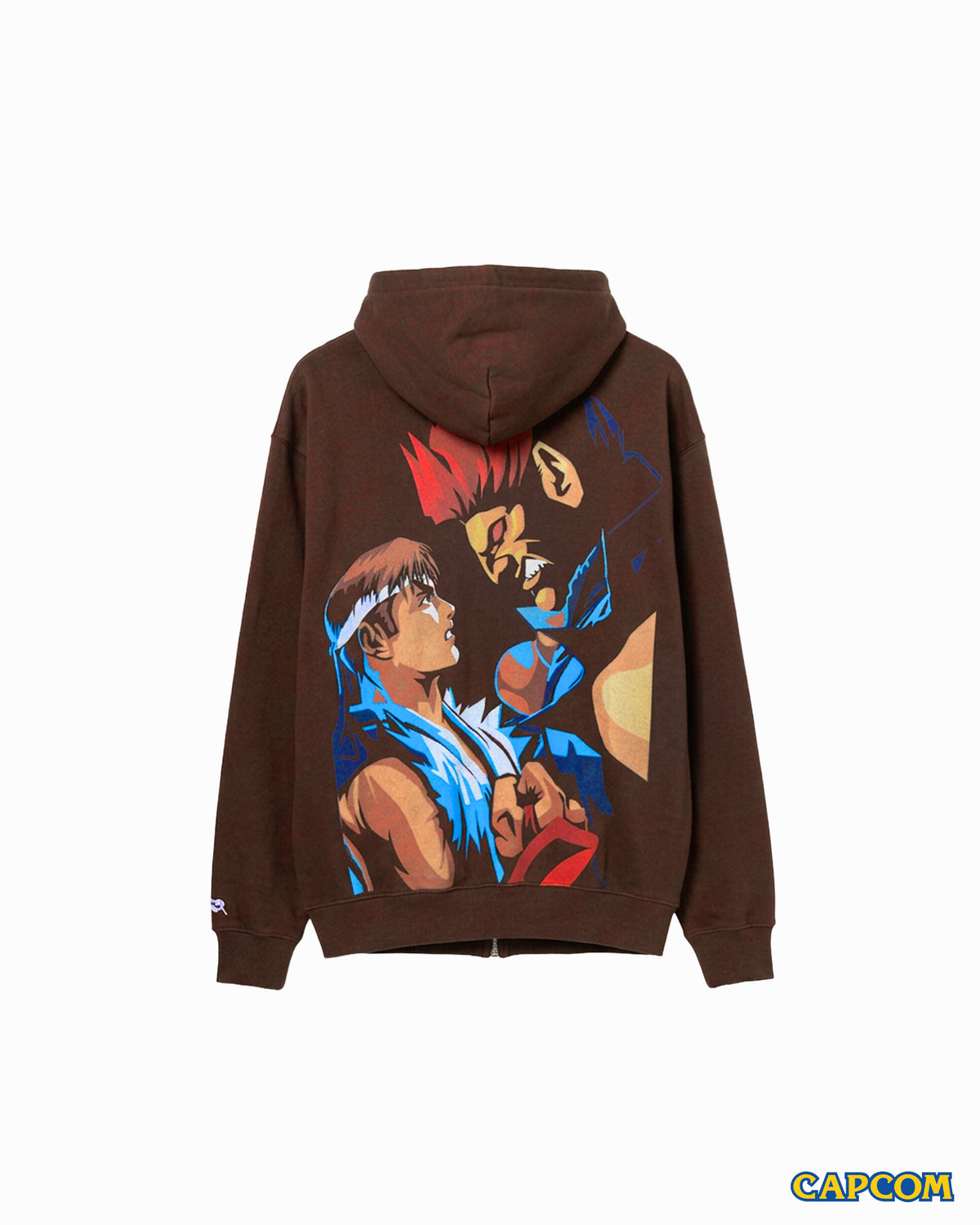 (PRE-ORDER) Street Fighter™ Zip Hoodie Ryu vs. Akuma (Brown)