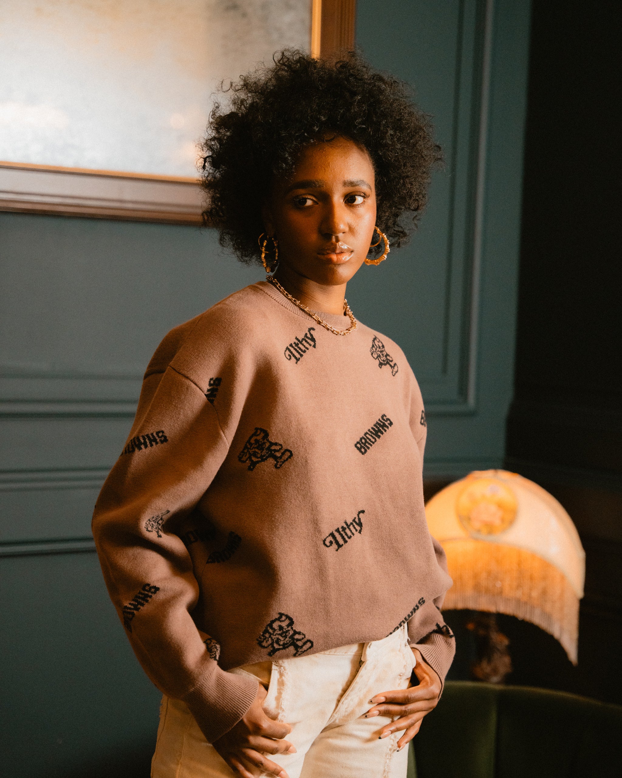 ILTHY® x BROWNS® Jacquard Pattern Knit Sweater