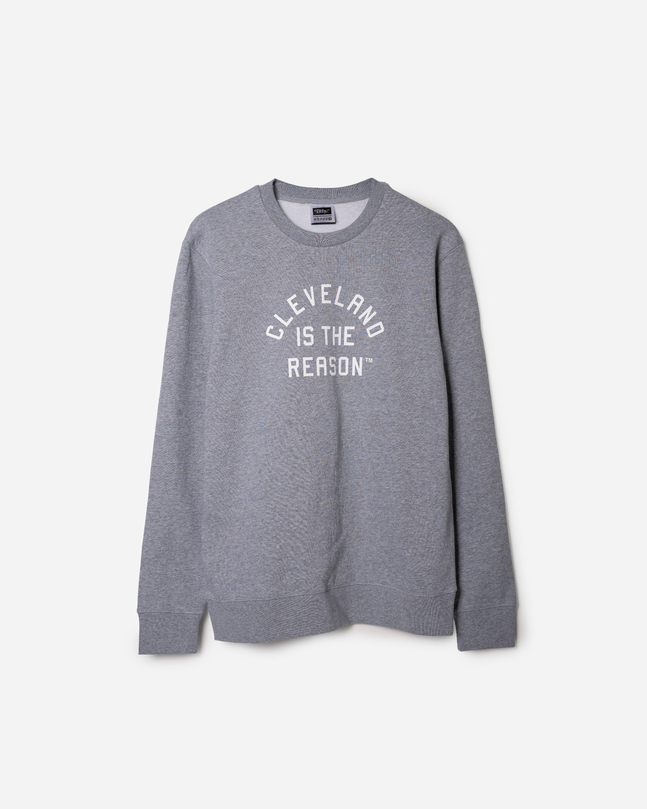 Cleveland Is The Reason™ gray crewneck