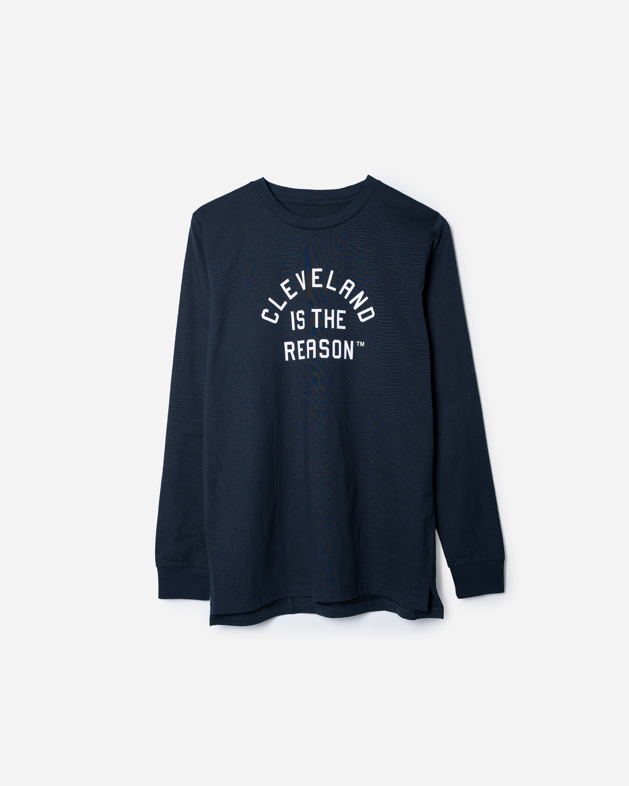 Cleveland Is The Reason™ navy longsleeve