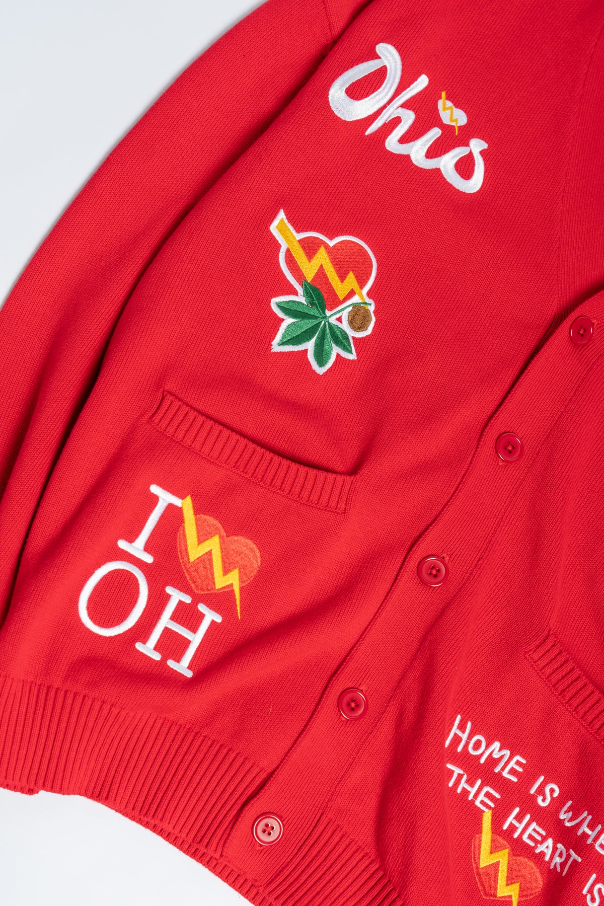 Ohio Buckeye Cardigan (Red)