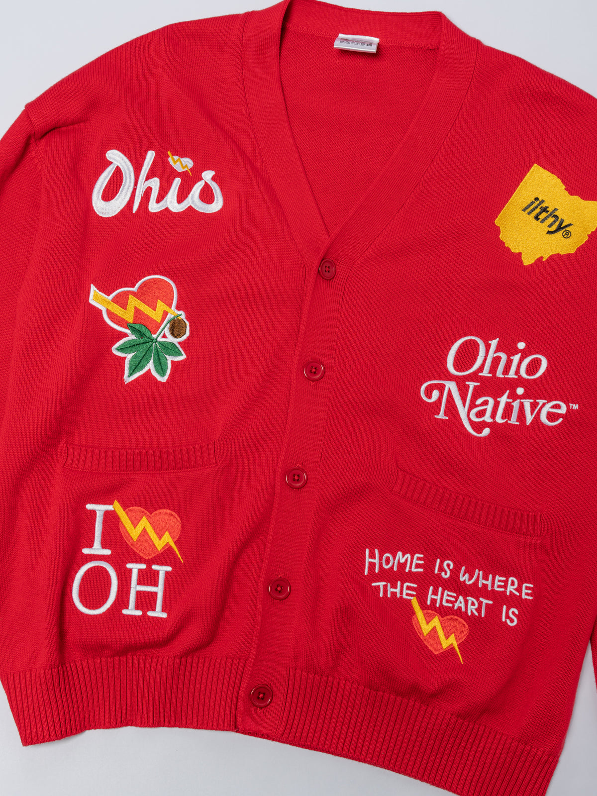 Ohio Buckeye Cardigan (Red)