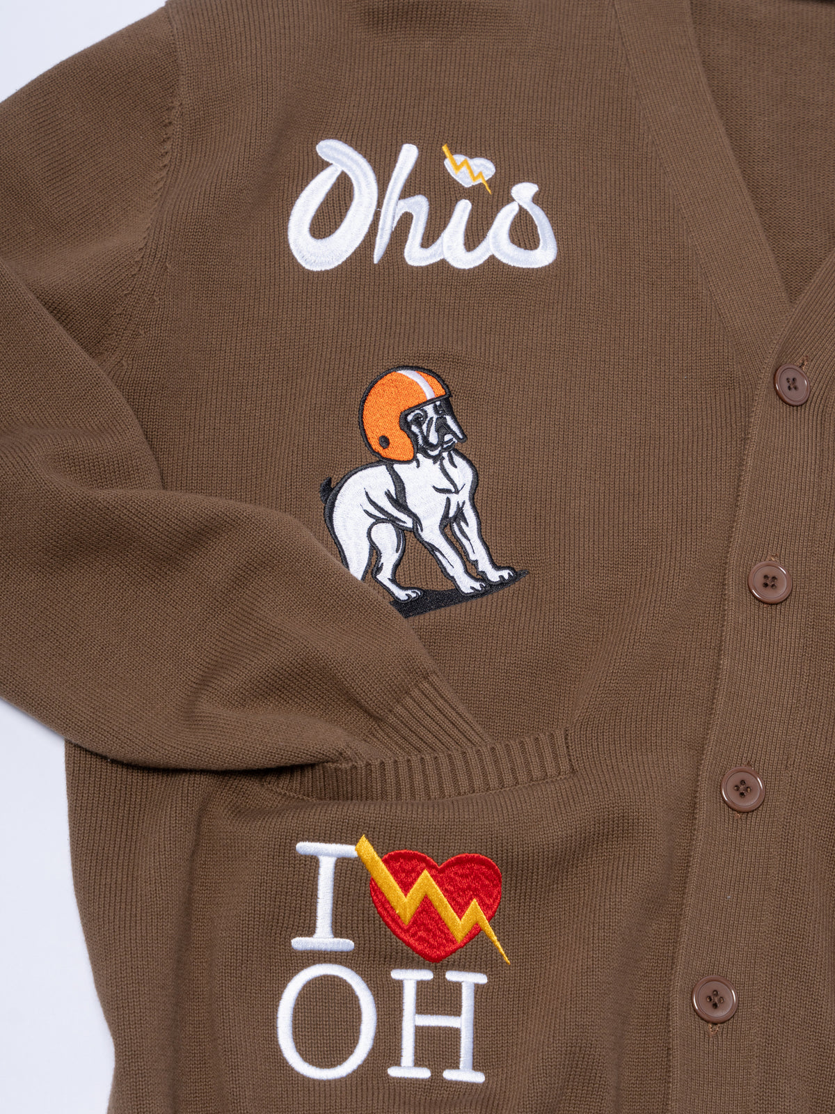 Ohio Dog Pound Cardigan (Brown)