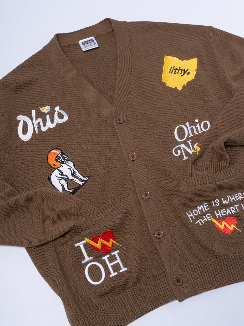 Ohio Dog Pound Cardigan (Brown)