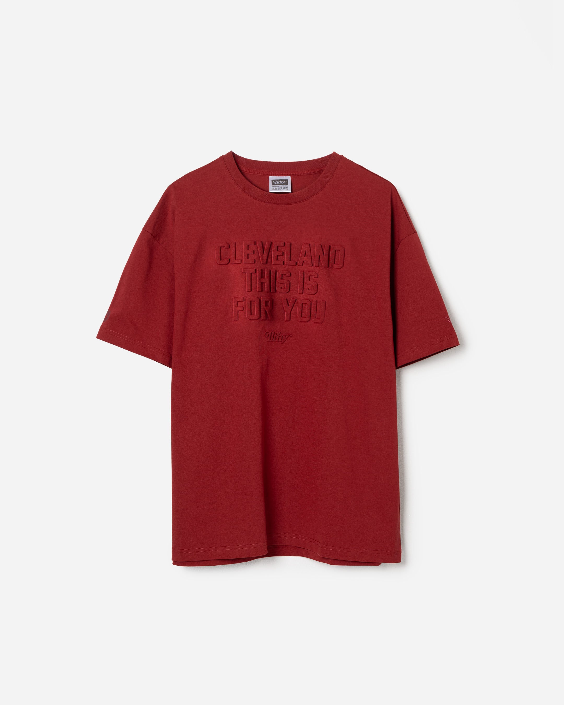 Cleveland This is For You Embossed T-Shirt (Wine)