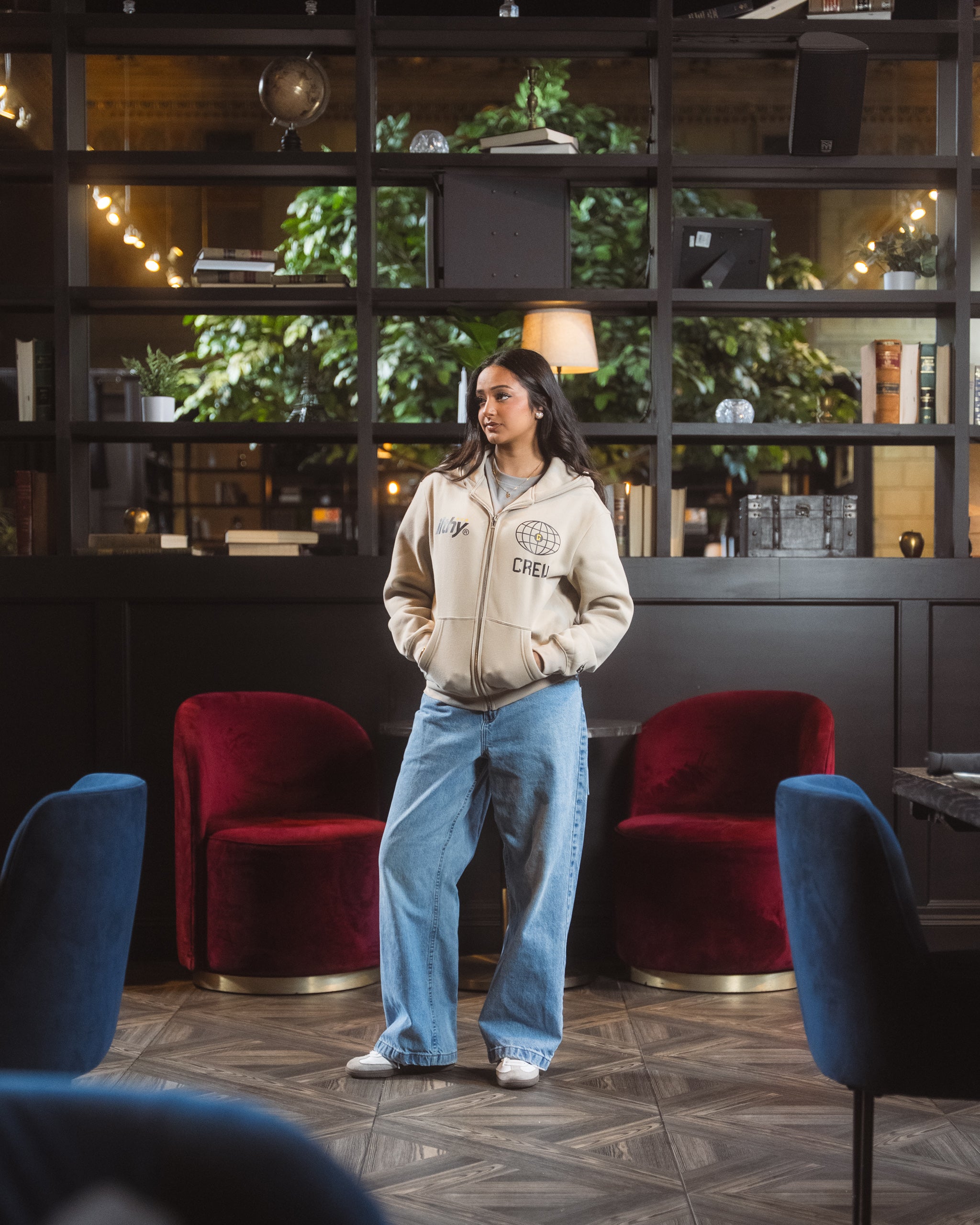 Columbus Crew Zip-Up Hoodie (Beige)