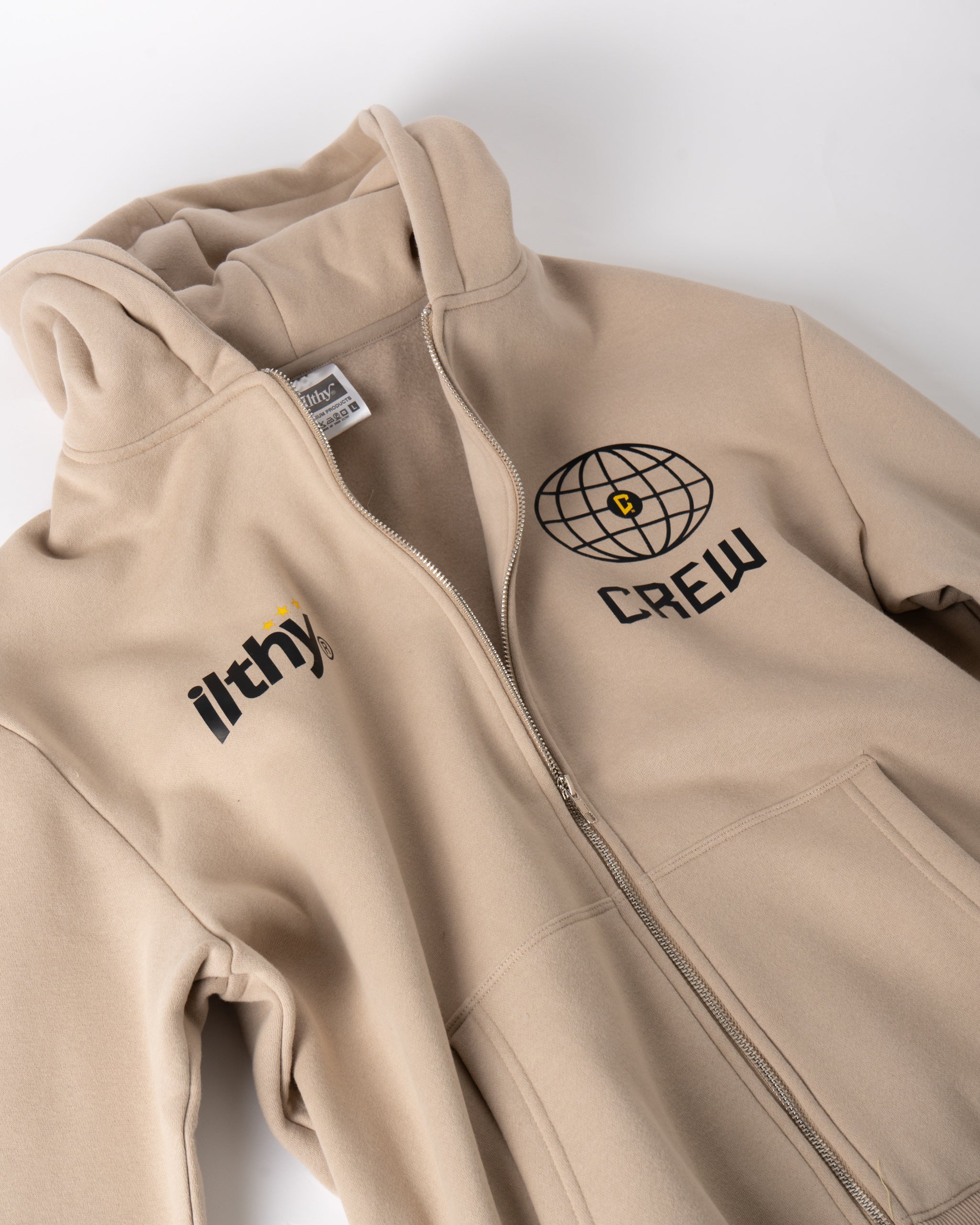Columbus Crew Zip-Up Hoodie (Beige)