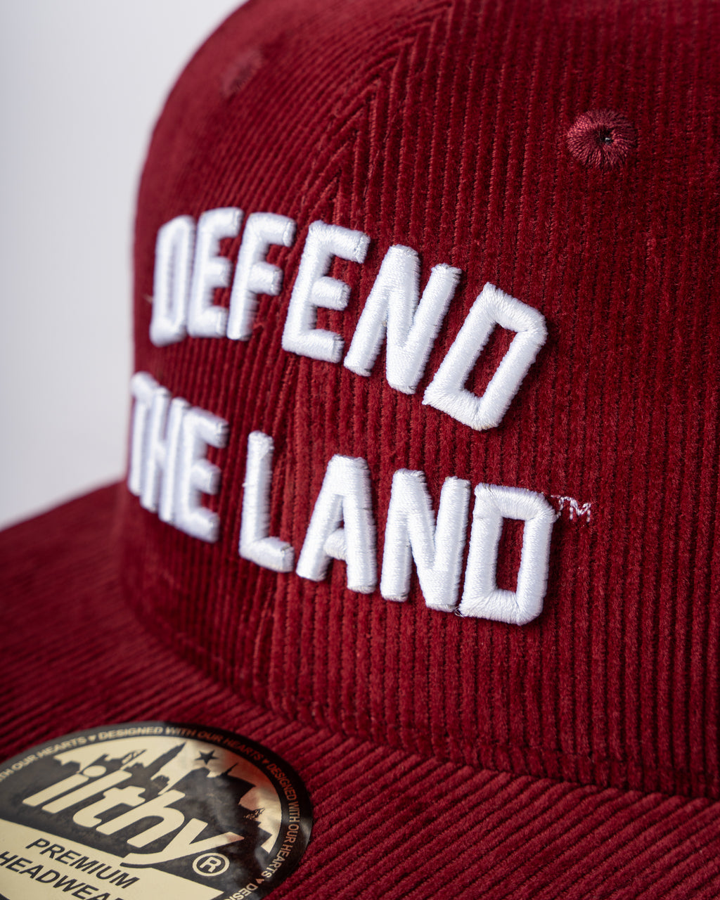 Defend the Land™ Maroon Cap (with free pin set)