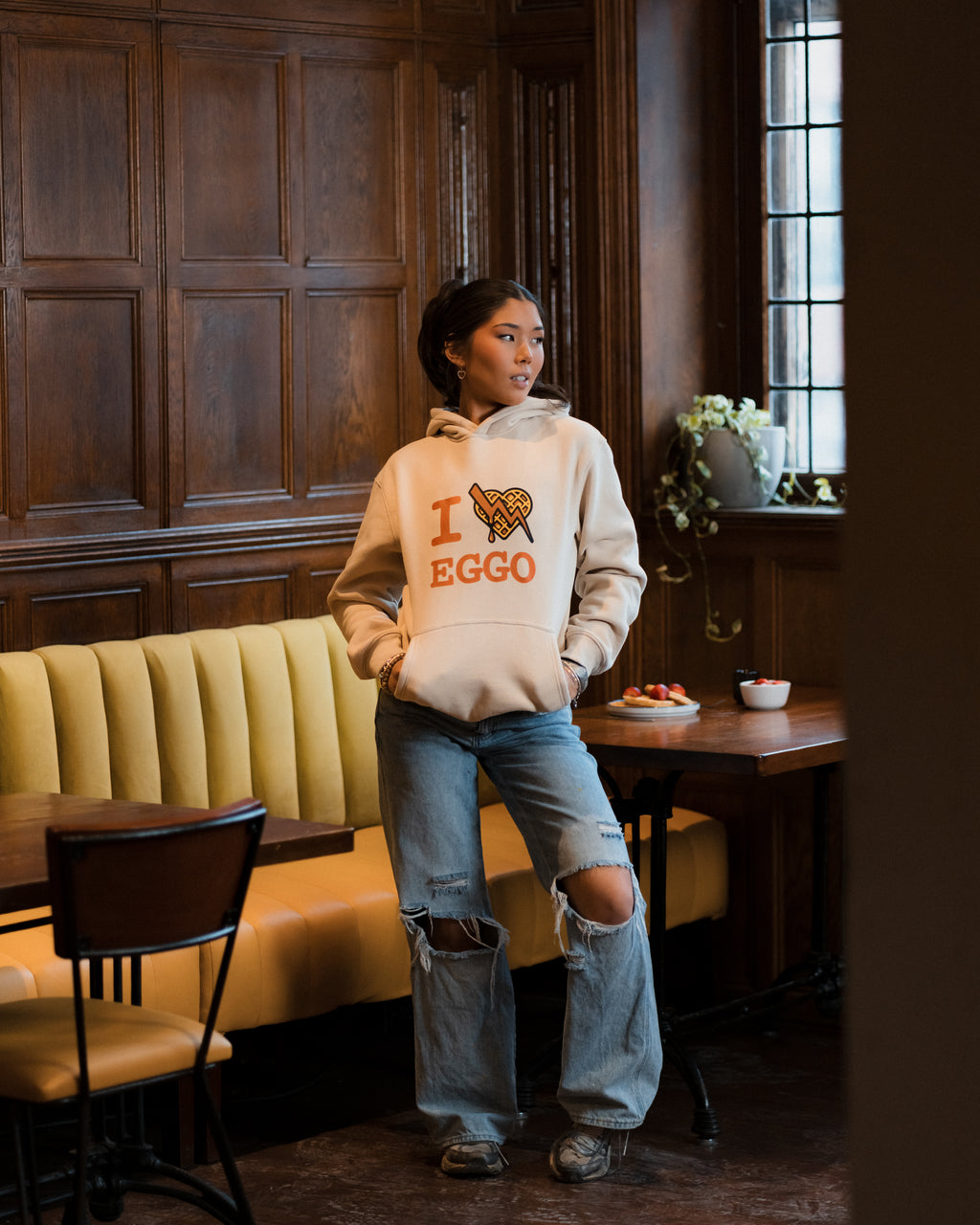 Eggo® Waffles Hoodie (Cream)