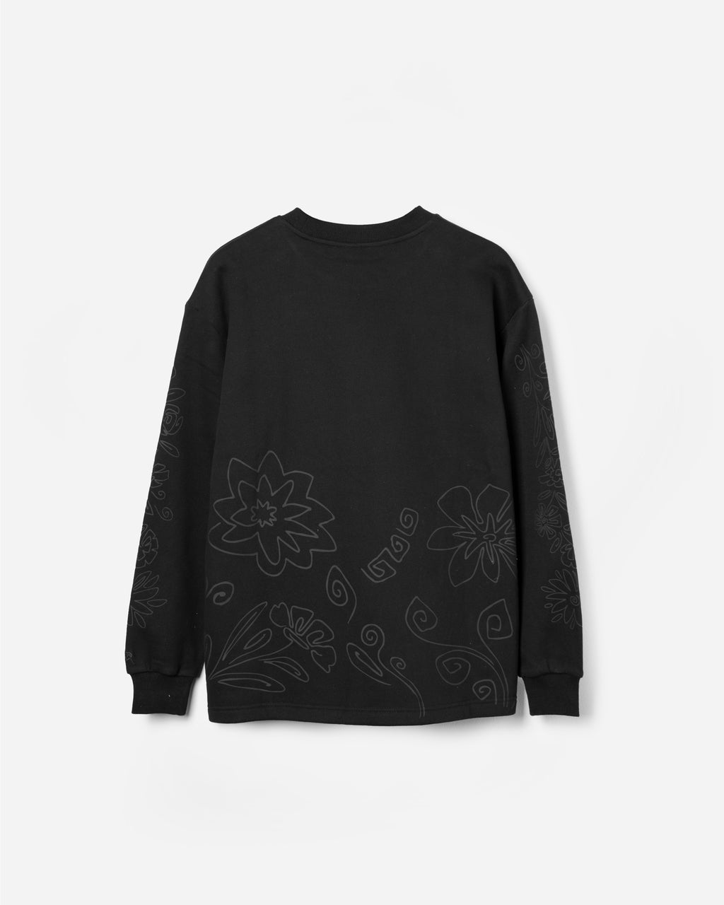 Frida Kahlo Floral Black Crewneck (Pre-Order)