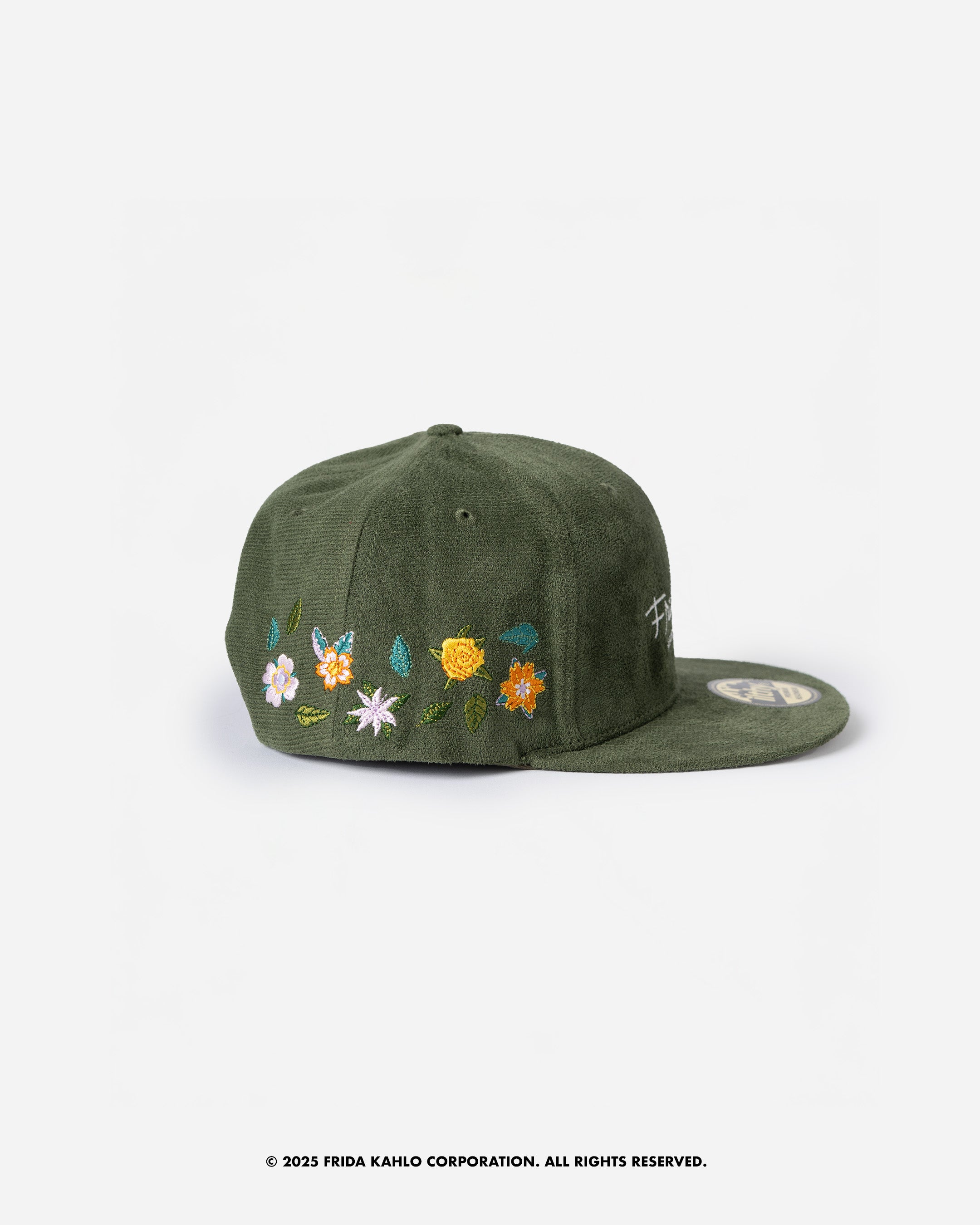 Frida Kahlo Floral Corduroy Cap