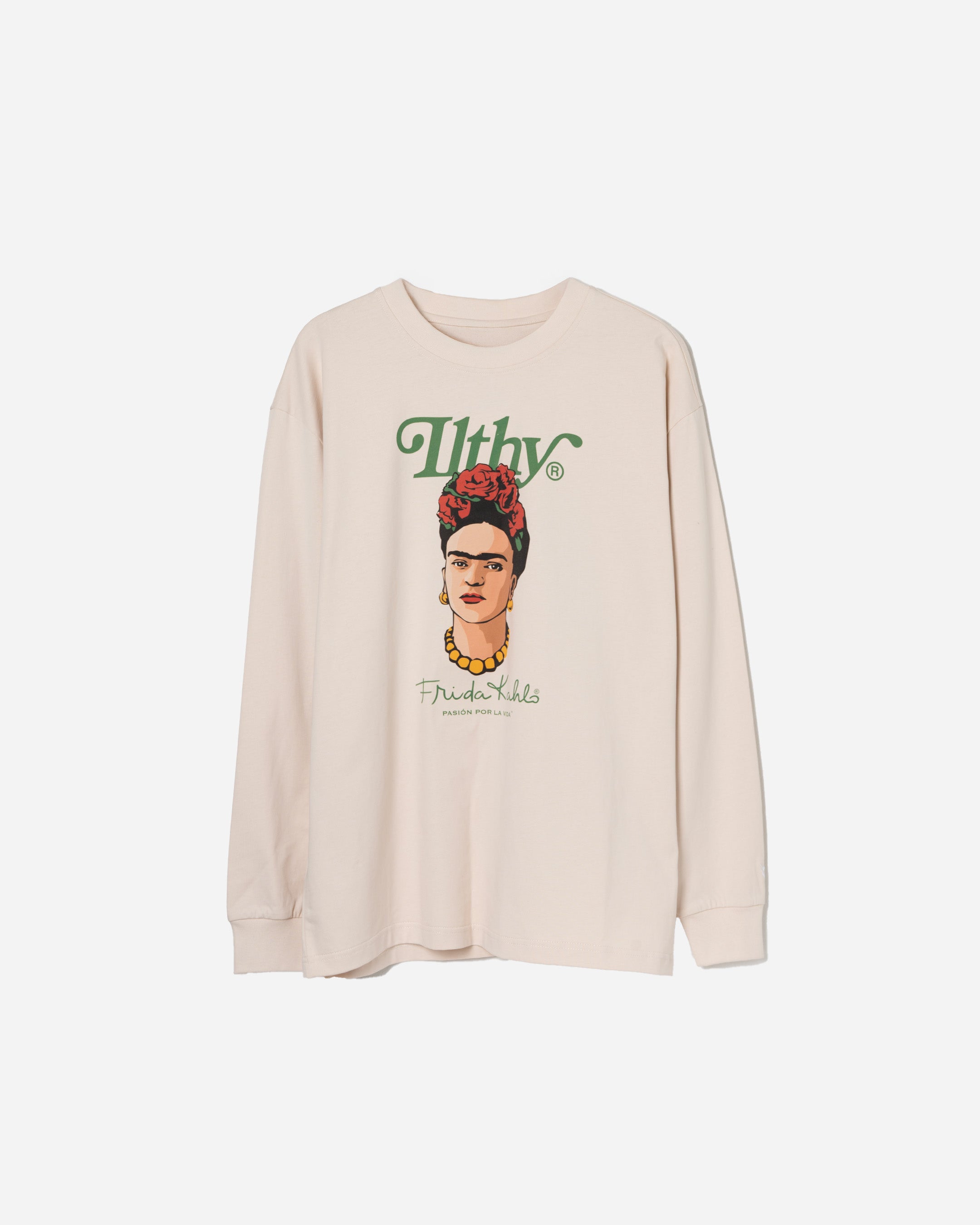 Frida Kahlo Long Sleeve Cream T-Shirt (Pre-Order)