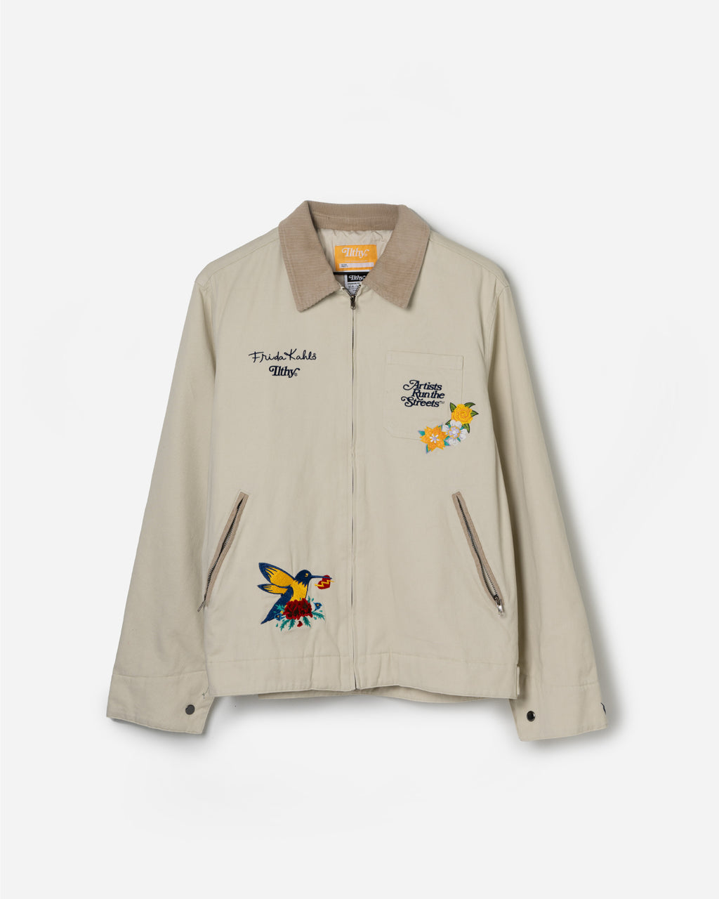 Frida Kahlo Artists Run the Streets™ Cream Work Jacket (Pre-Order)