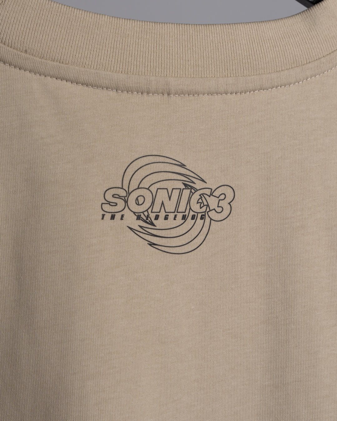 Sonic Block Logo Hero Trio Heavyweight T-Shirt (Cream)