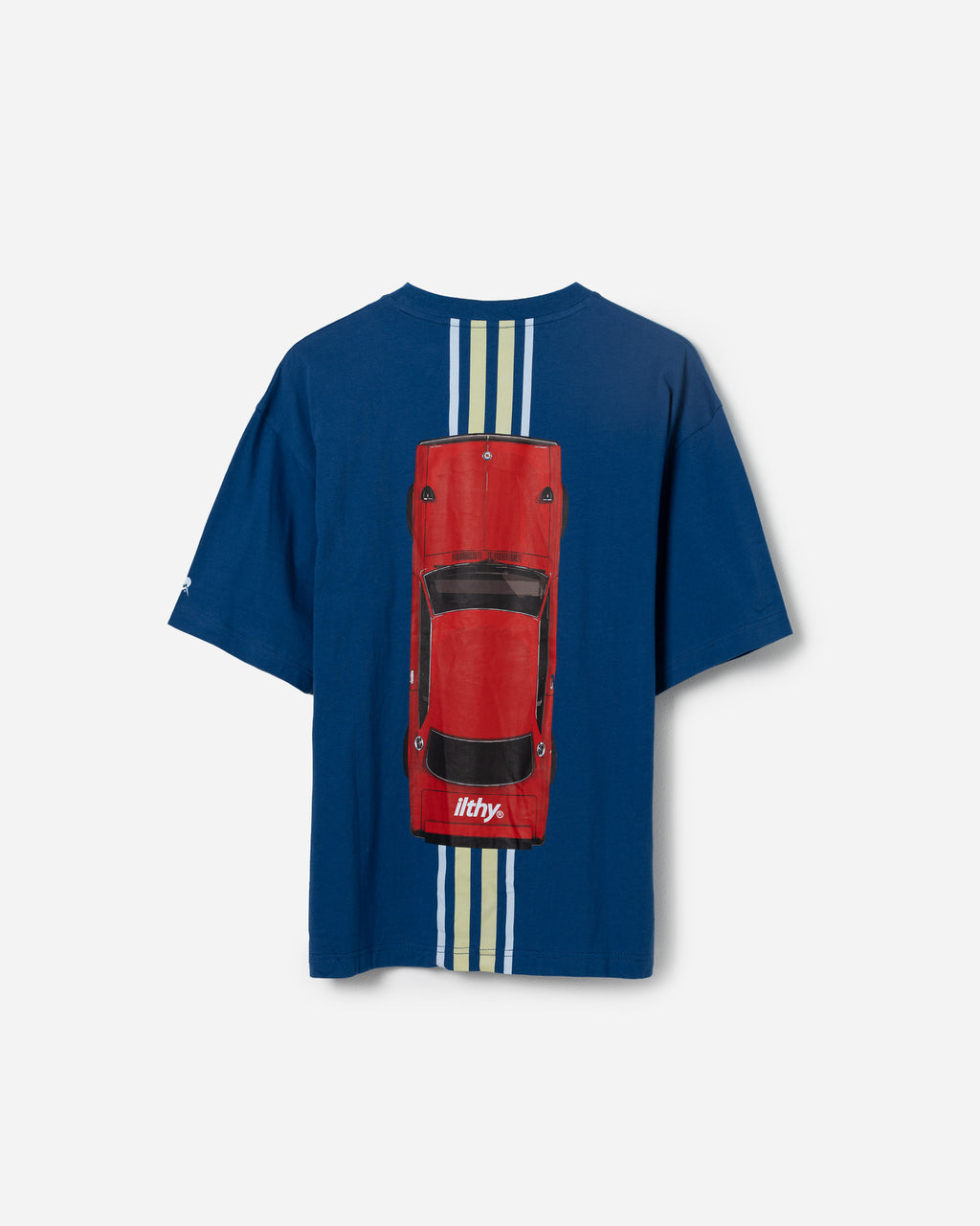 Racing Stripes Mid-Weight Tee (Blue)