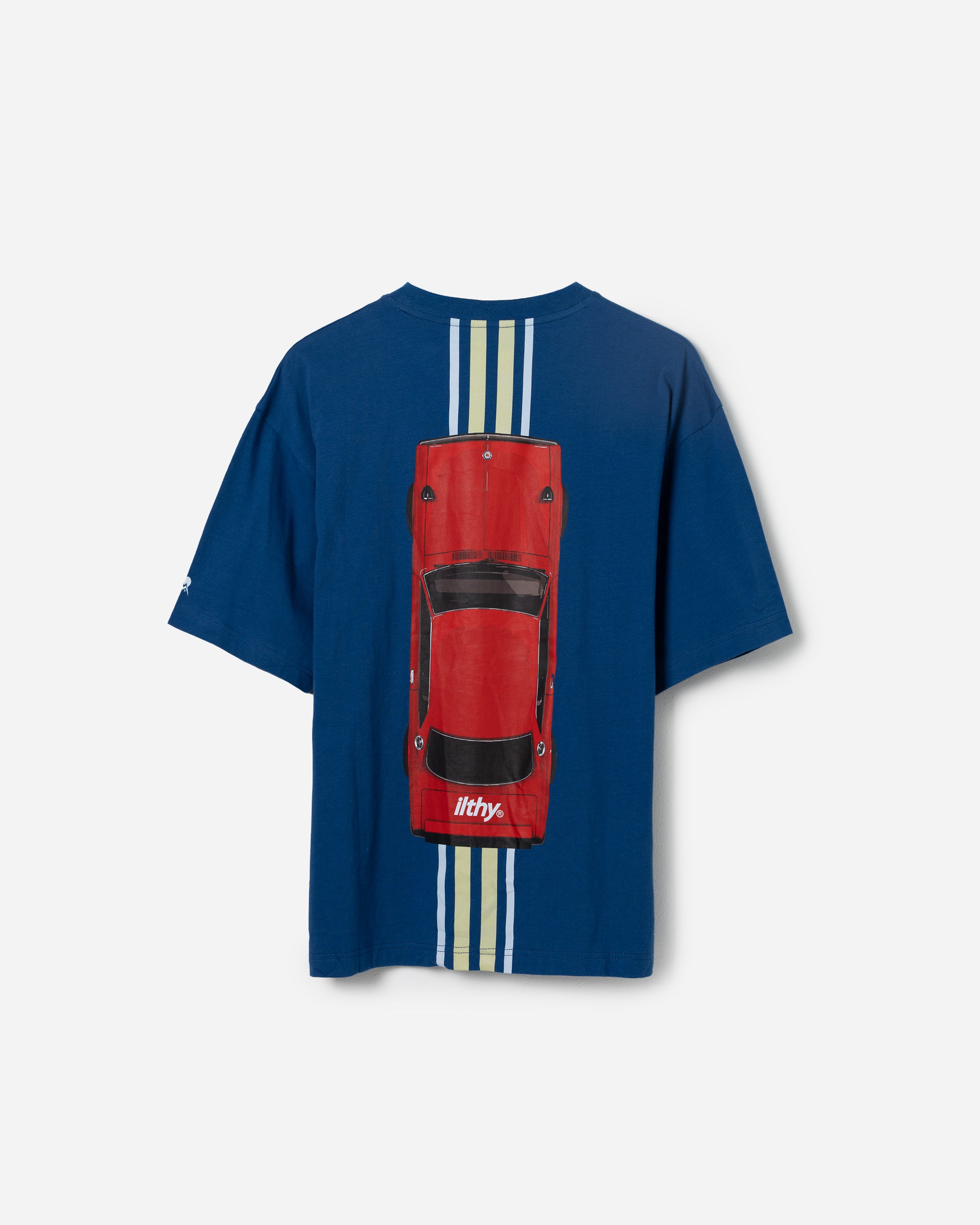 Racing Stripes Mid-Weight Tee (Blue)