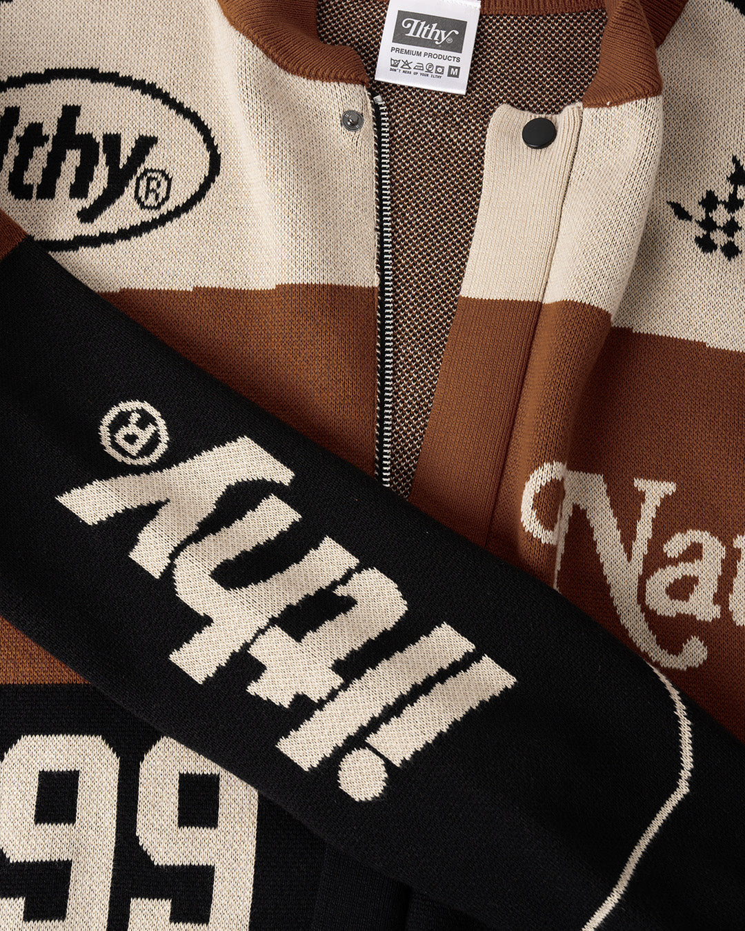 Ohio Native™ Knit Moto Sweater (Brown)