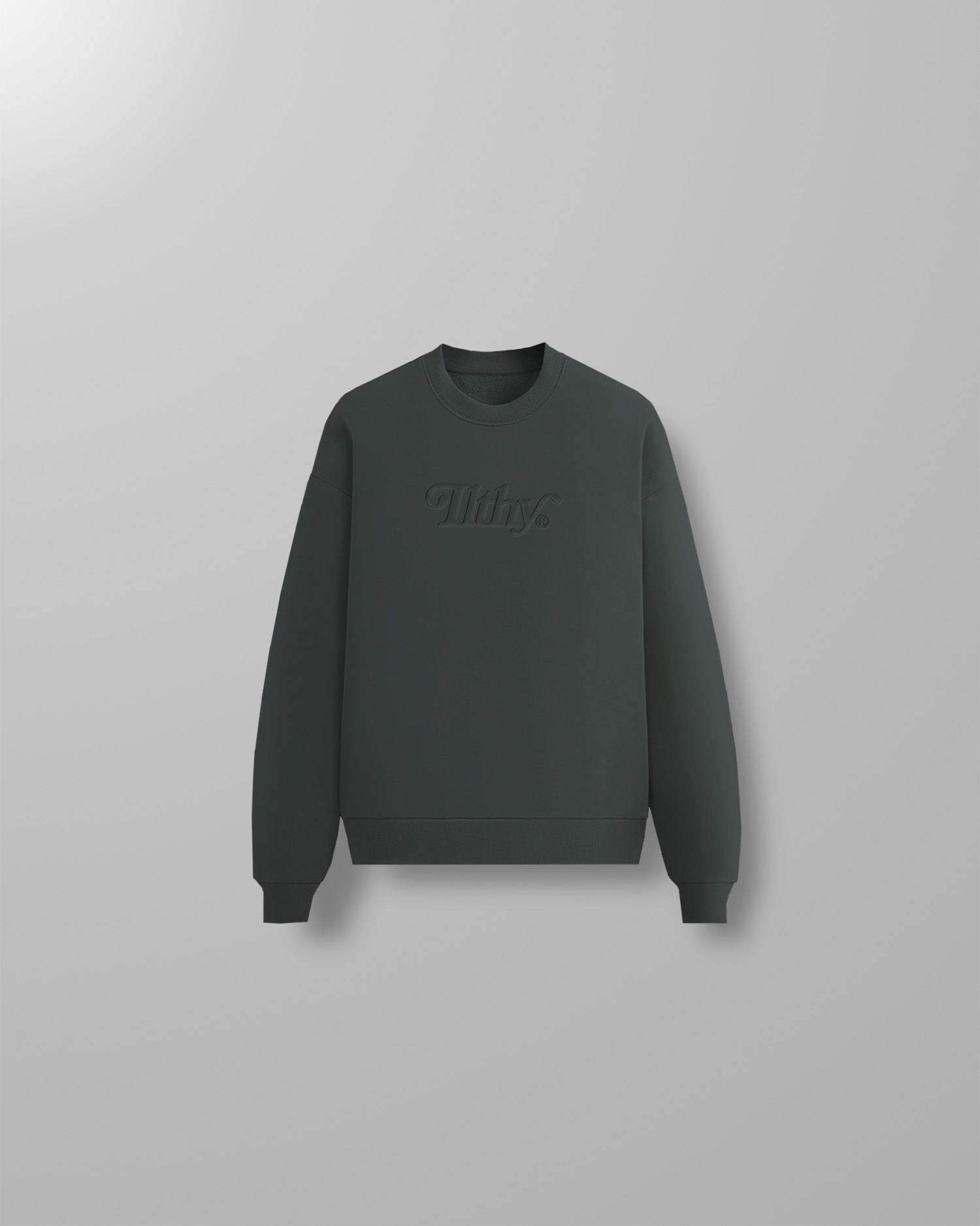 ILTHY®  Embossed Heavy Weight Crewneck (Black Charcoal)