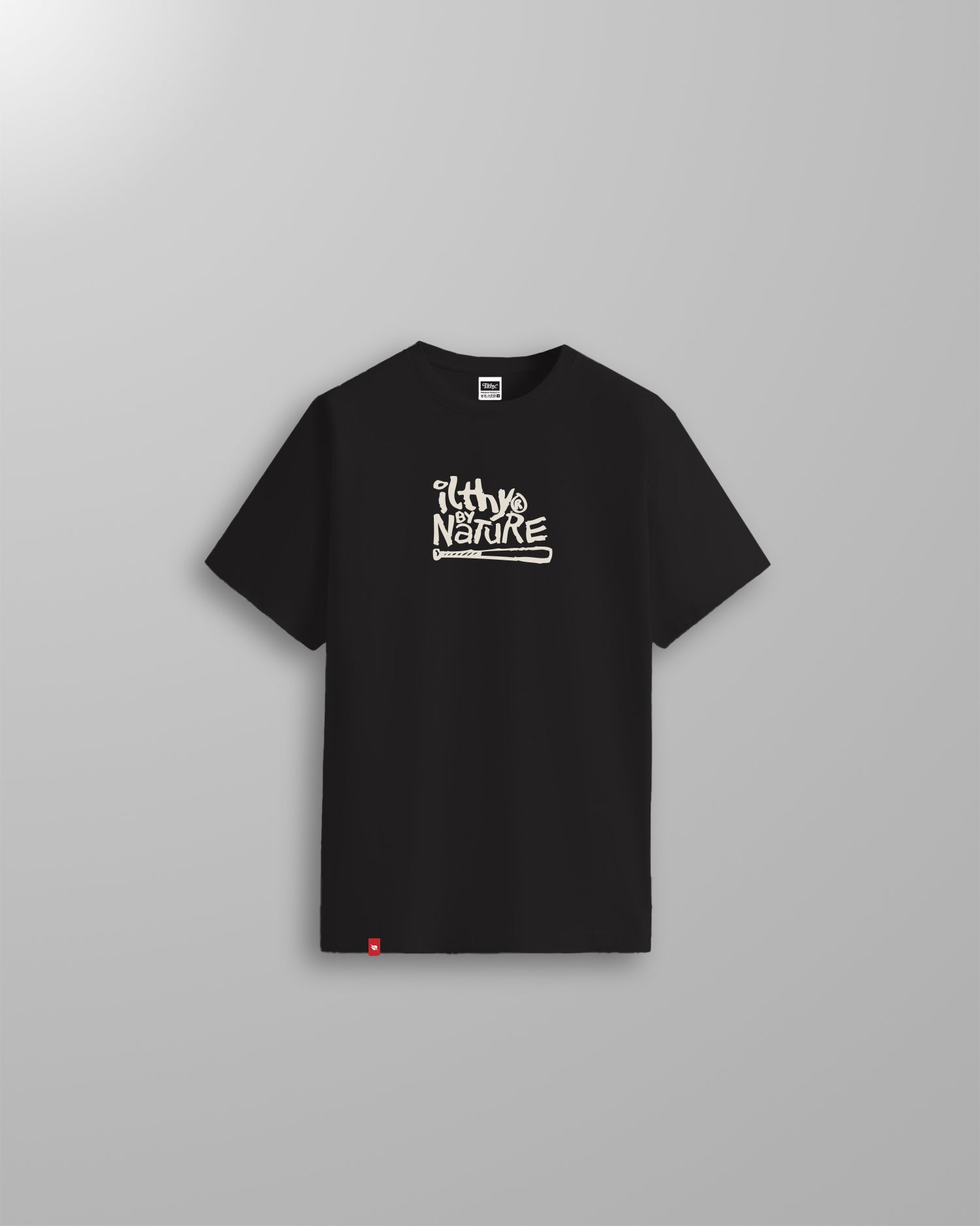 Ilthy By Nature Heavyweight Puff Print T-Shirt (Black)