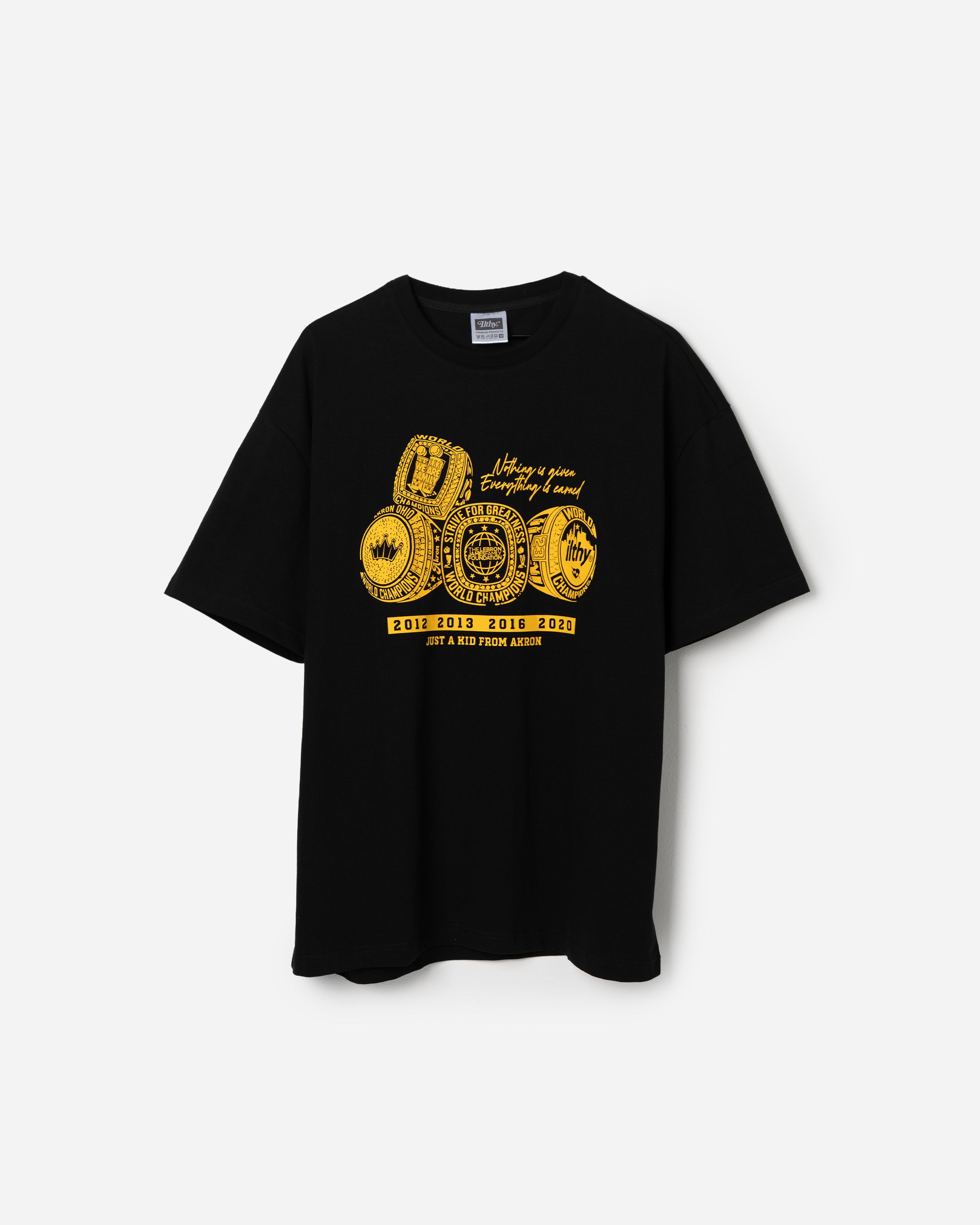 LeBron James Family Foundation Rings T-Shirt (Black)